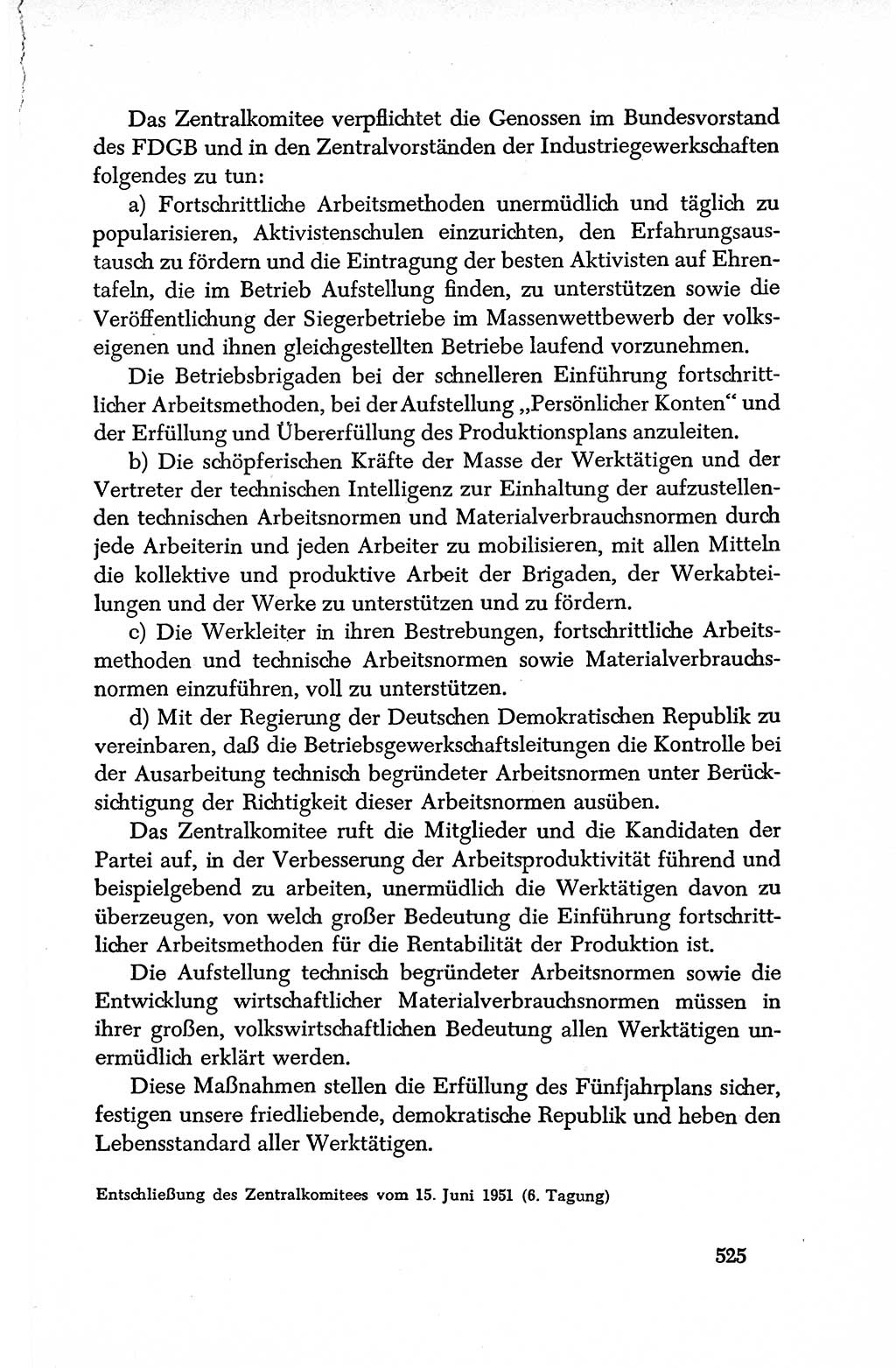 Dokumente der Sozialistischen Einheitspartei Deutschlands (SED) [Deutsche Demokratische Republik (DDR)] 1950-1952, Seite 525 (Dok. SED DDR 1950-1952, S. 525)