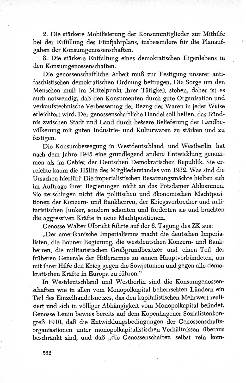 Dokumente der Sozialistischen Einheitspartei Deutschlands (SED) [Deutsche Demokratische Republik (DDR)] 1950-1952, Seite 532 (Dok. SED DDR 1950-1952, S. 532)