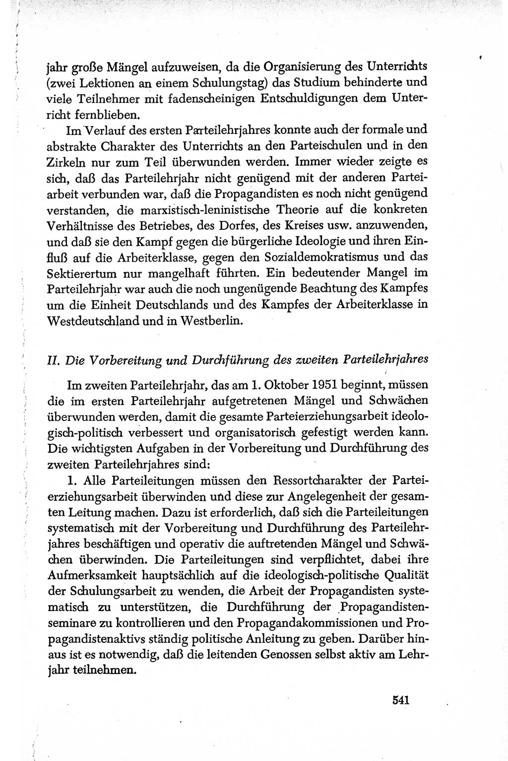 Dokumente der Sozialistischen Einheitspartei Deutschlands (SED) [Deutsche Demokratische Republik (DDR)] 1950-1952, Seite 541 (Dok. SED DDR 1950-1952, S. 541)