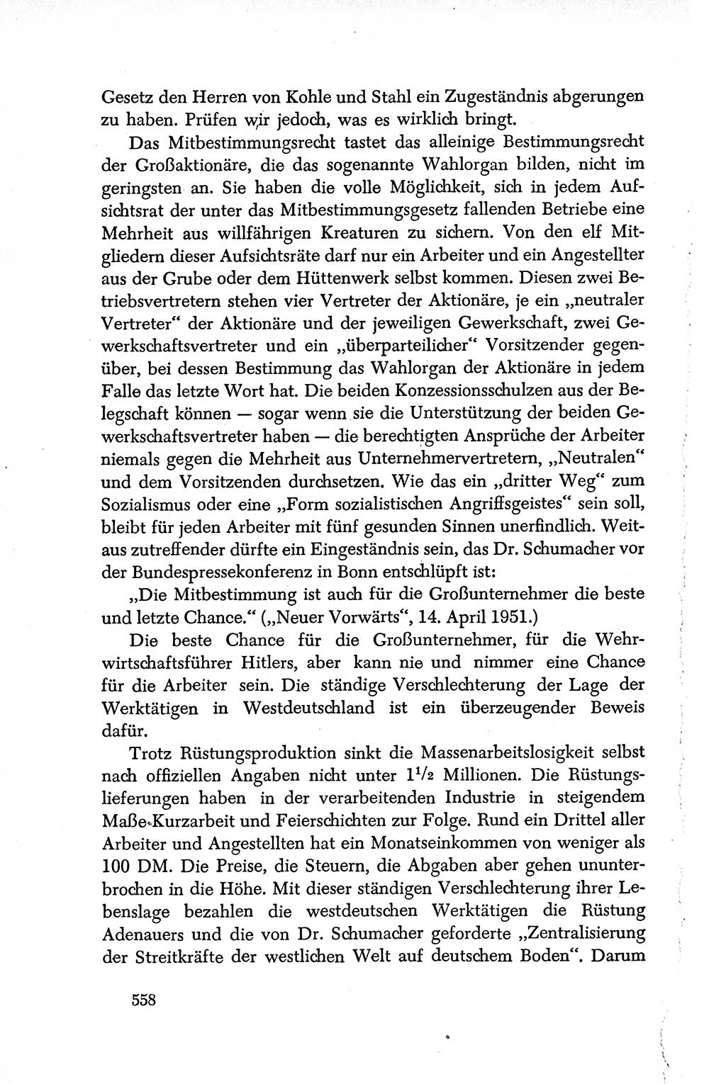 Dokumente der Sozialistischen Einheitspartei Deutschlands (SED) [Deutsche Demokratische Republik (DDR)] 1950-1952, Seite 558 (Dok. SED DDR 1950-1952, S. 558)