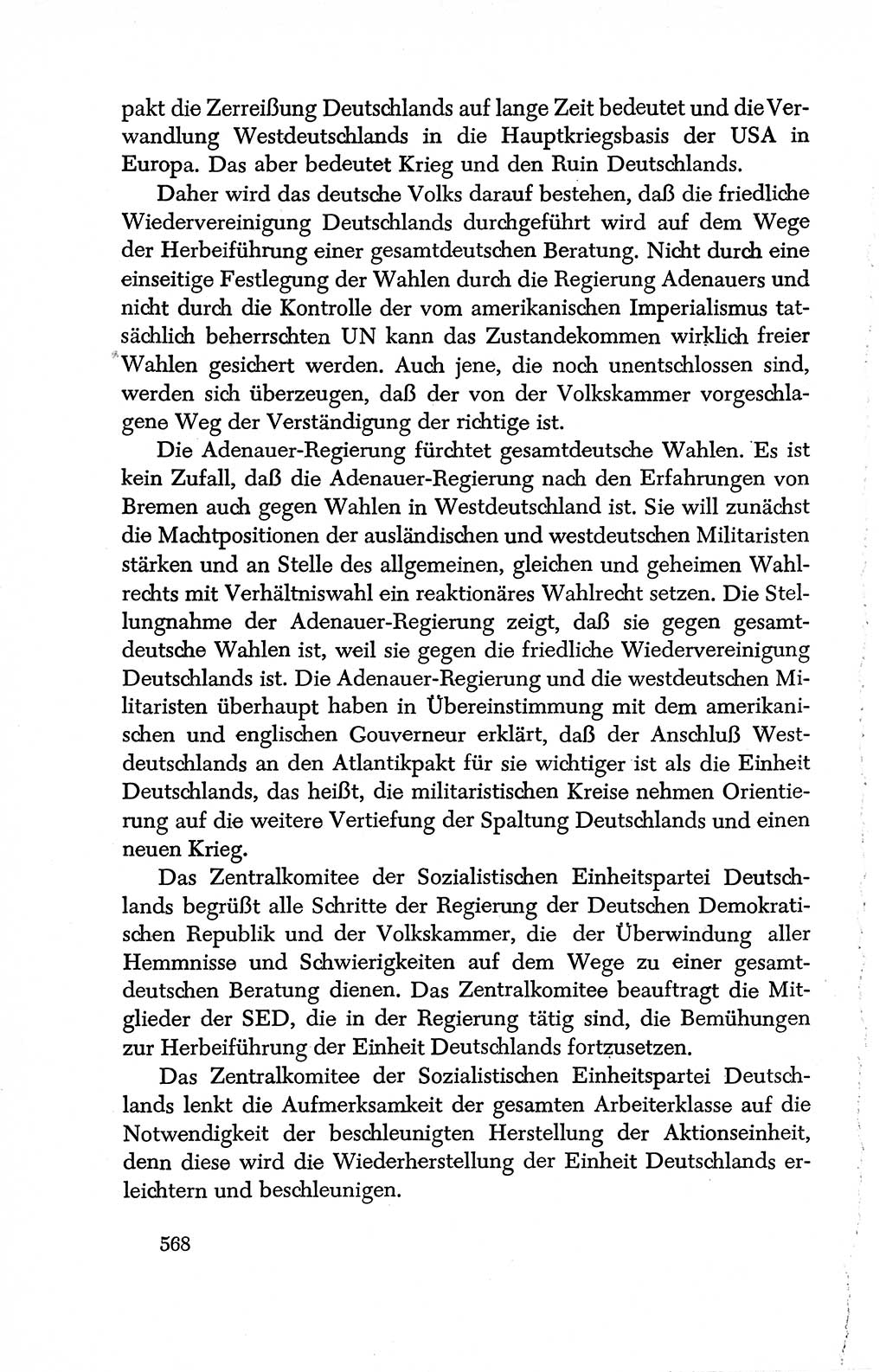 Dokumente der Sozialistischen Einheitspartei Deutschlands (SED) [Deutsche Demokratische Republik (DDR)] 1950-1952, Seite 568 (Dok. SED DDR 1950-1952, S. 568)