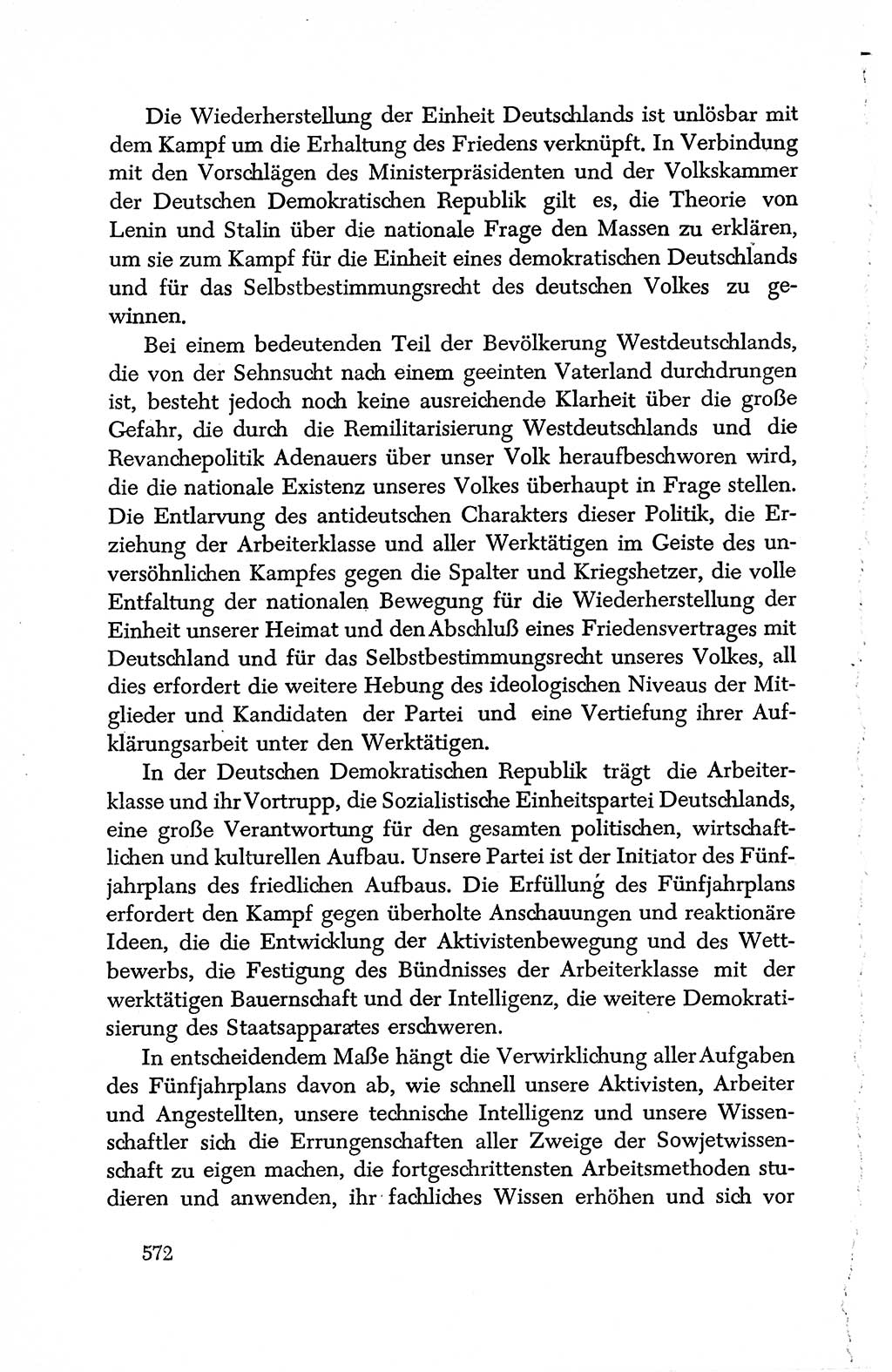 Dokumente der Sozialistischen Einheitspartei Deutschlands (SED) [Deutsche Demokratische Republik (DDR)] 1950-1952, Seite 572 (Dok. SED DDR 1950-1952, S. 572)