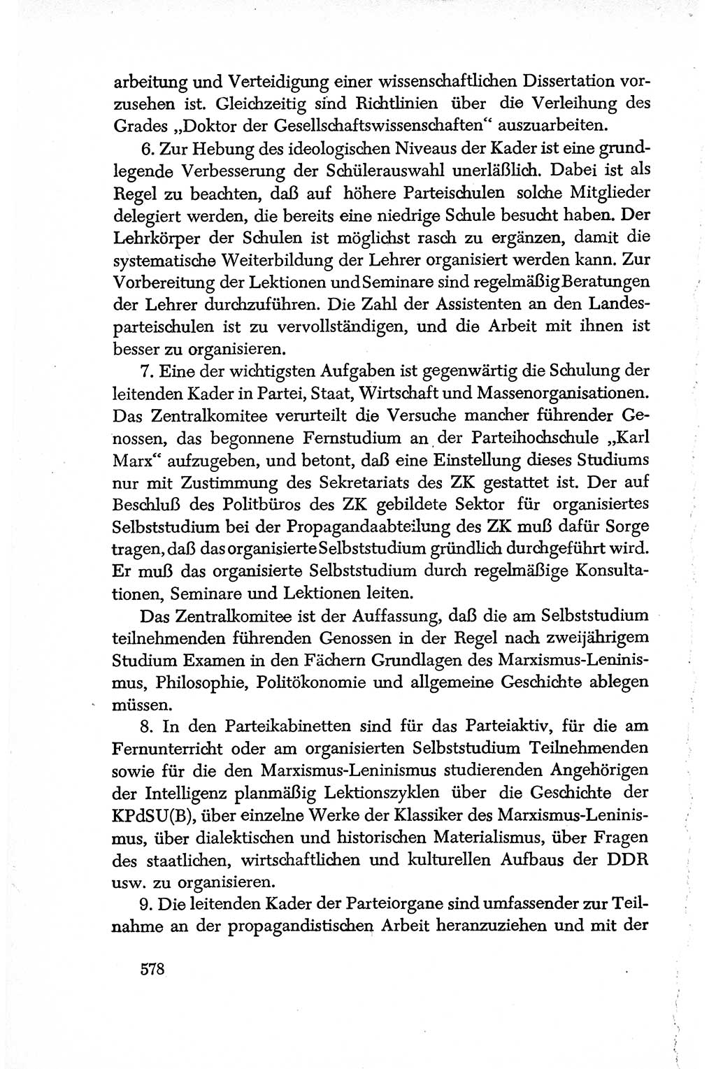 Dokumente der Sozialistischen Einheitspartei Deutschlands (SED) [Deutsche Demokratische Republik (DDR)] 1950-1952, Seite 578 (Dok. SED DDR 1950-1952, S. 578)