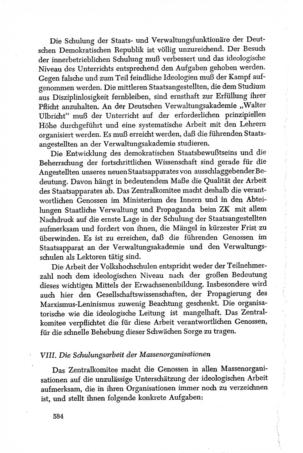 Dokumente der Sozialistischen Einheitspartei Deutschlands (SED) [Deutsche Demokratische Republik (DDR)] 1950-1952, Seite 584 (Dok. SED DDR 1950-1952, S. 584)