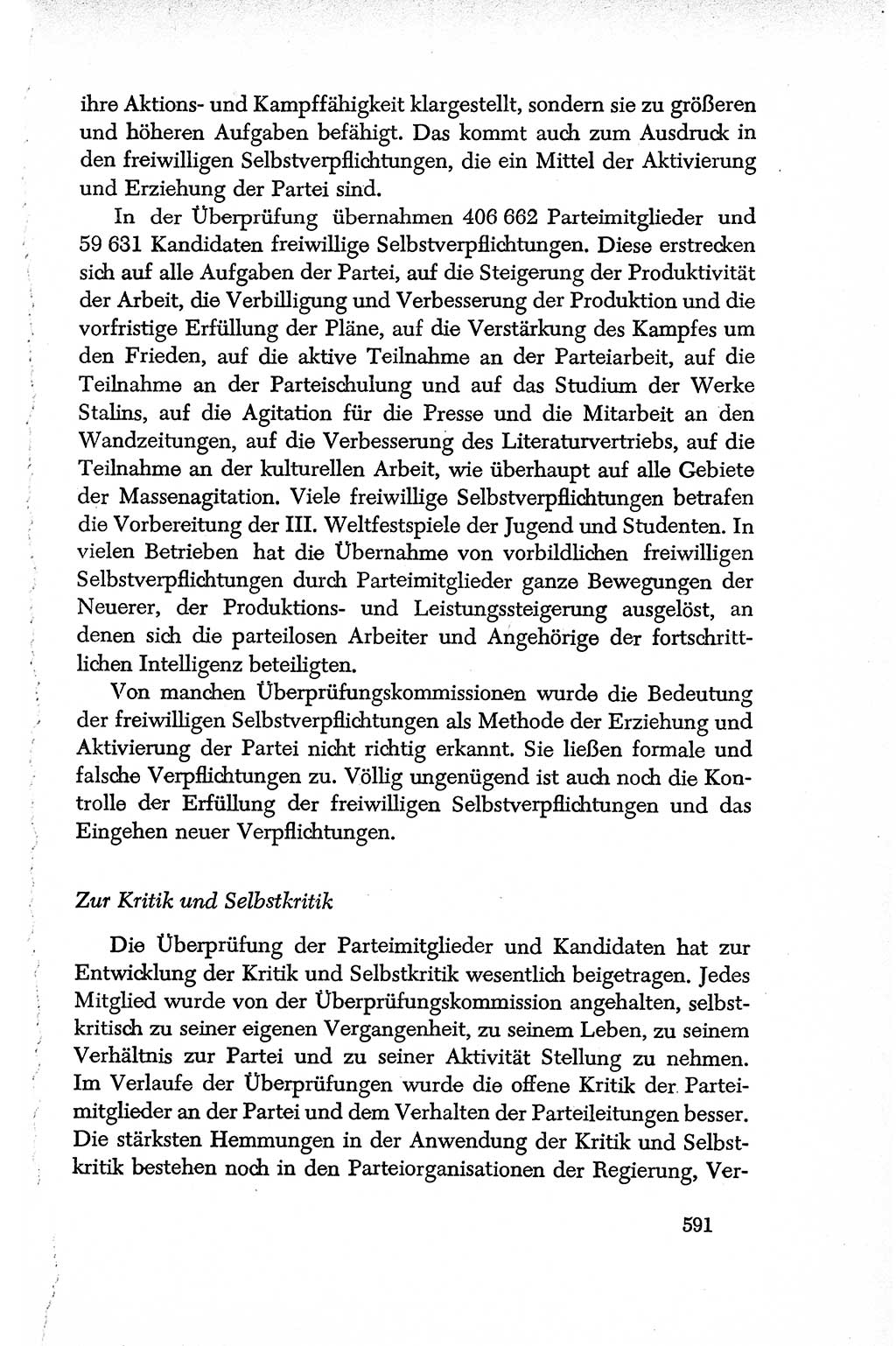Dokumente der Sozialistischen Einheitspartei Deutschlands (SED) [Deutsche Demokratische Republik (DDR)] 1950-1952, Seite 591 (Dok. SED DDR 1950-1952, S. 591)