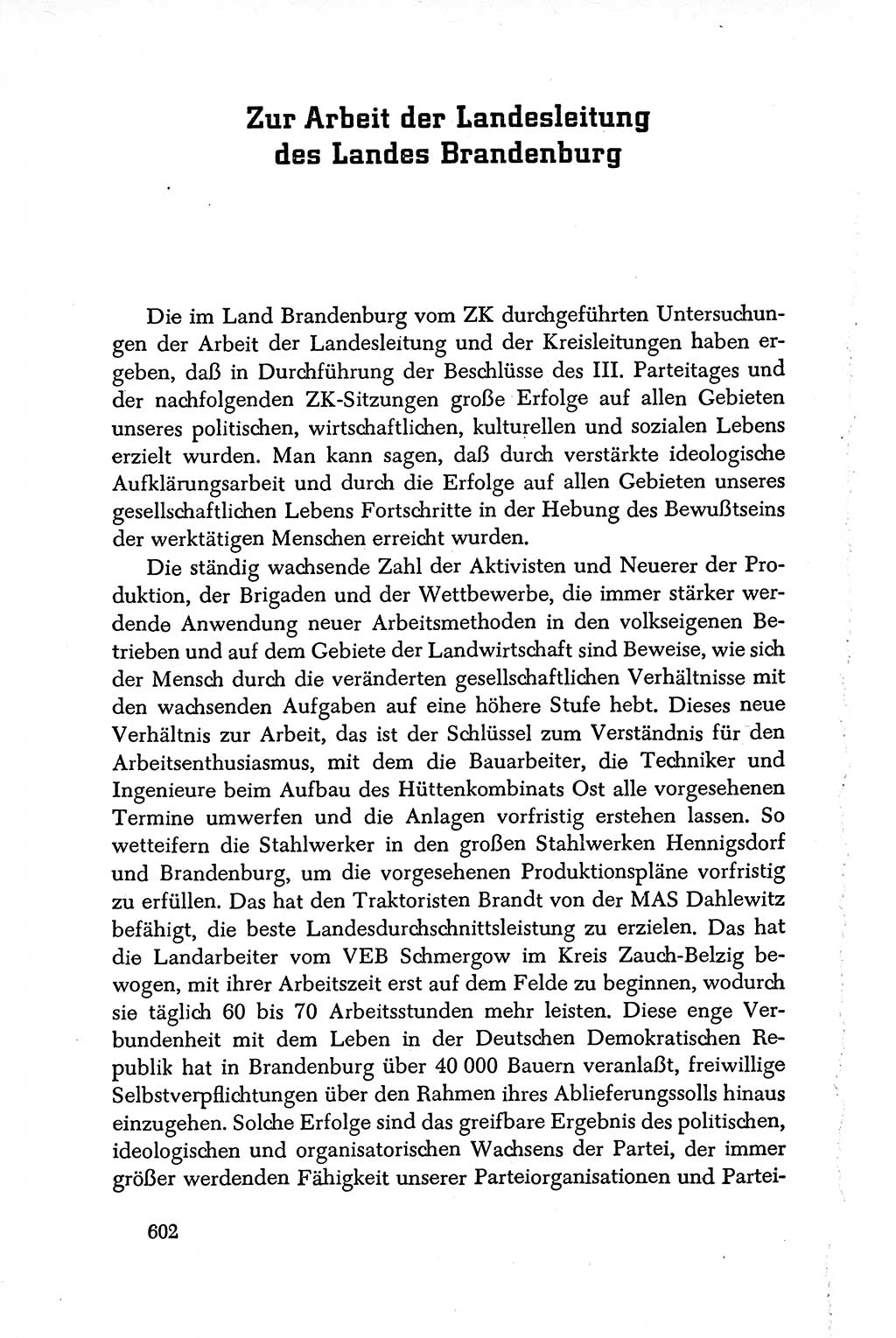 Dokumente der Sozialistischen Einheitspartei Deutschlands (SED) [Deutsche Demokratische Republik (DDR)] 1950-1952, Seite 602 (Dok. SED DDR 1950-1952, S. 602)