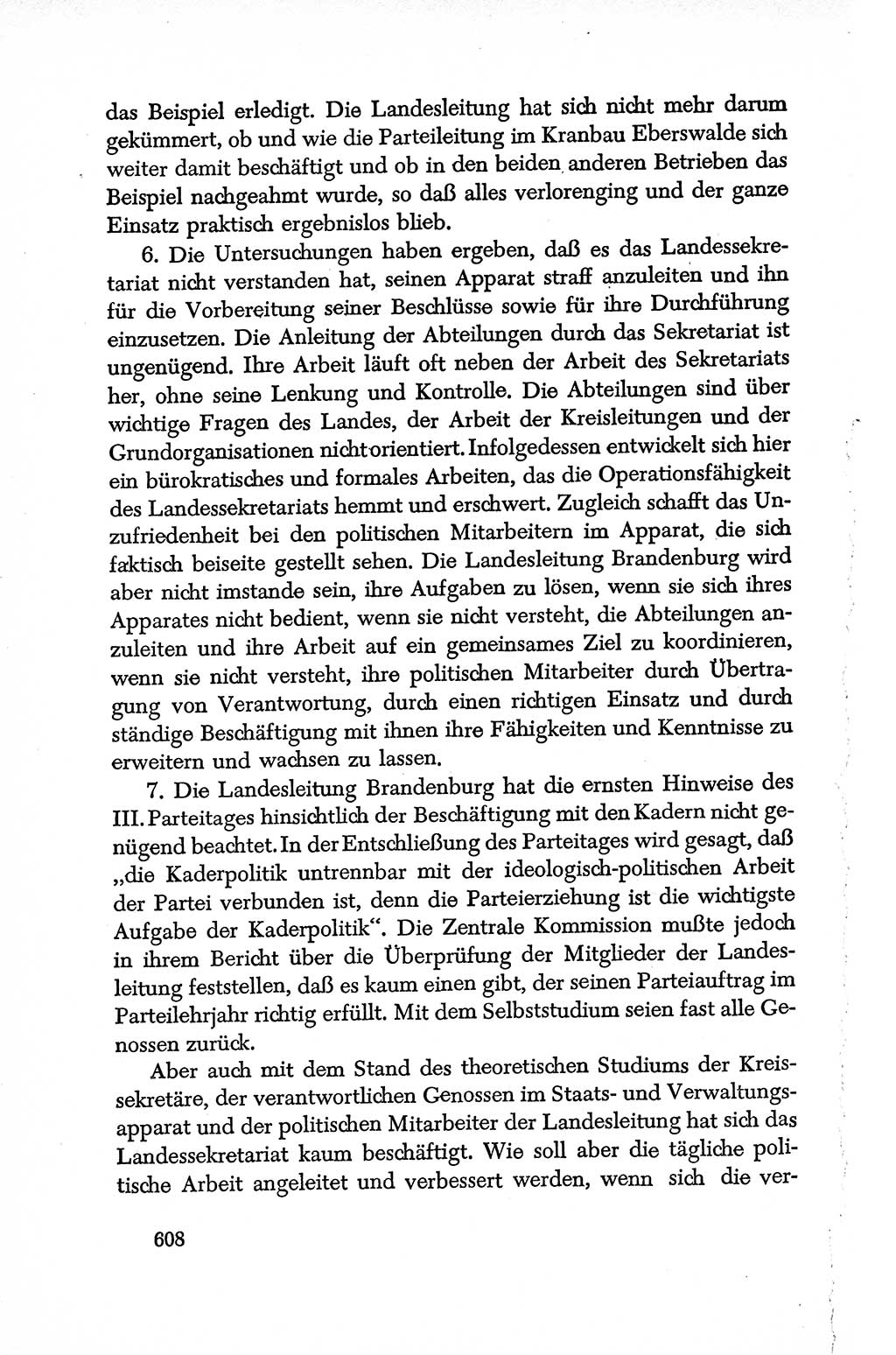 Dokumente der Sozialistischen Einheitspartei Deutschlands (SED) [Deutsche Demokratische Republik (DDR)] 1950-1952, Seite 608 (Dok. SED DDR 1950-1952, S. 608)