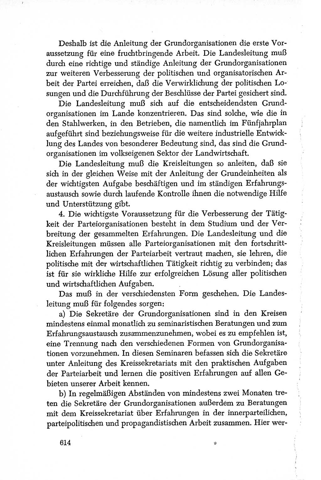 Dokumente der Sozialistischen Einheitspartei Deutschlands (SED) [Deutsche Demokratische Republik (DDR)] 1950-1952, Seite 614 (Dok. SED DDR 1950-1952, S. 614)