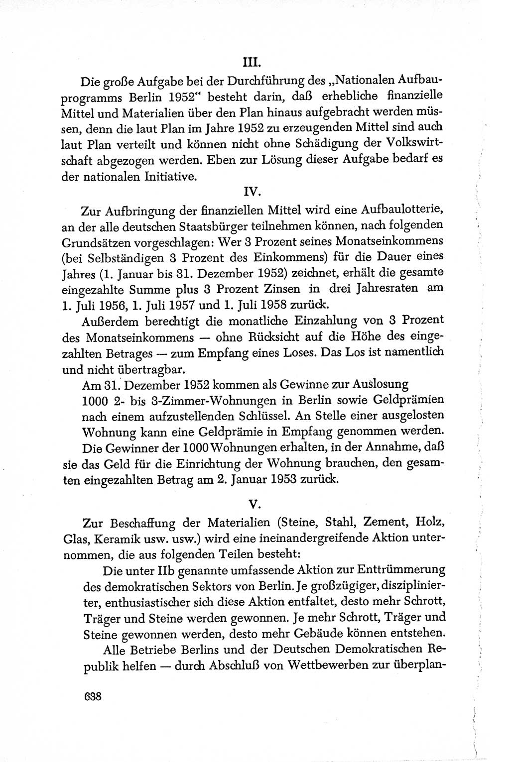 Dokumente der Sozialistischen Einheitspartei Deutschlands (SED) [Deutsche Demokratische Republik (DDR)] 1950-1952, Seite 638 (Dok. SED DDR 1950-1952, S. 638)