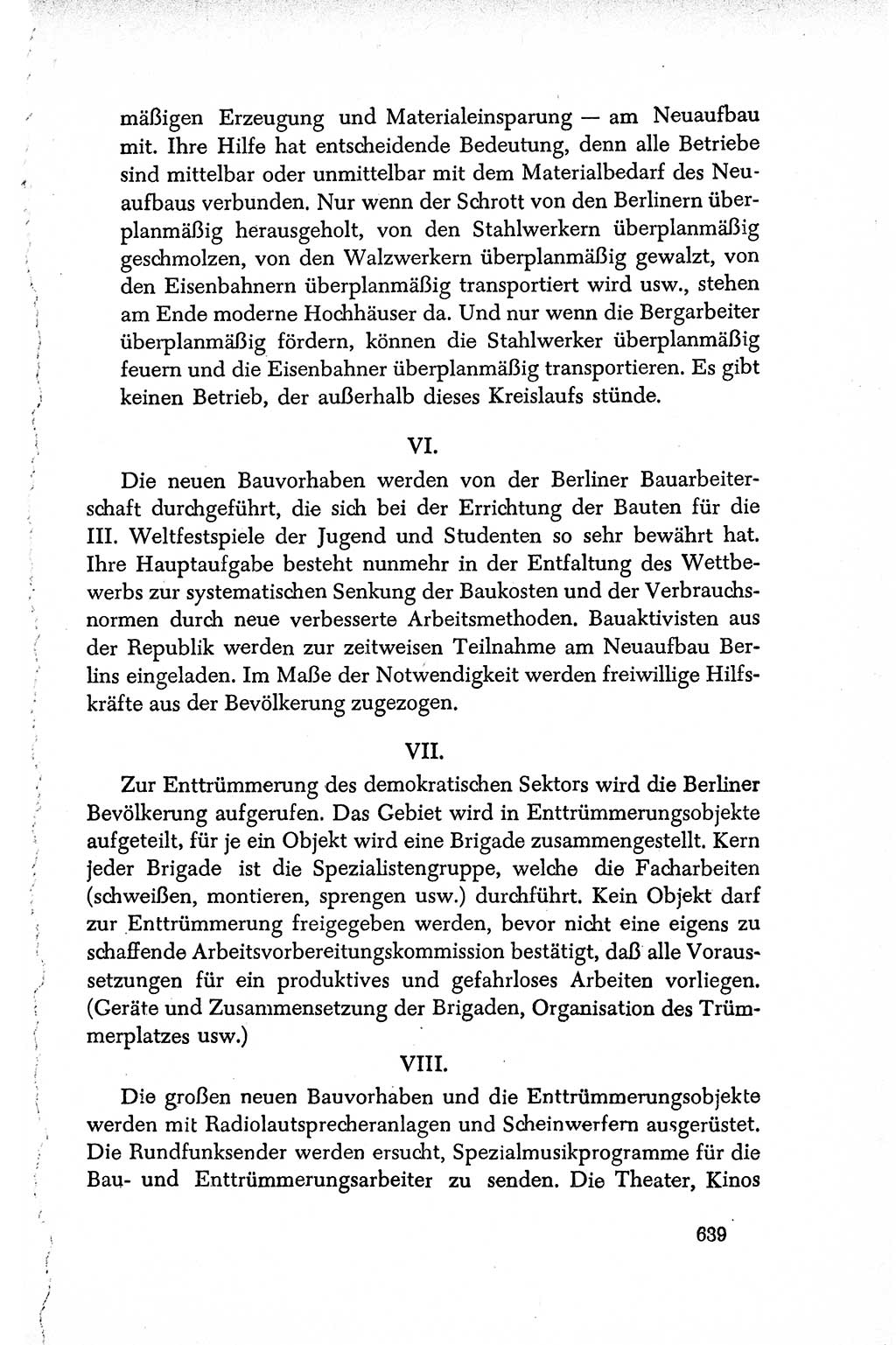 Dokumente der Sozialistischen Einheitspartei Deutschlands (SED) [Deutsche Demokratische Republik (DDR)] 1950-1952, Seite 639 (Dok. SED DDR 1950-1952, S. 639)