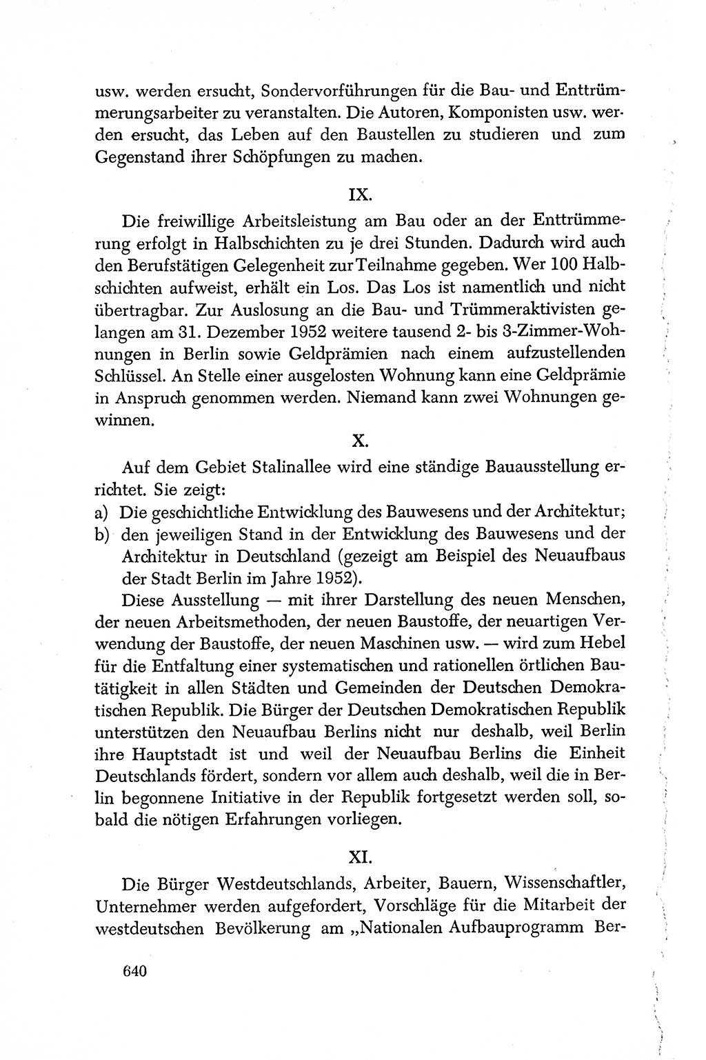 Dokumente der Sozialistischen Einheitspartei Deutschlands (SED) [Deutsche Demokratische Republik (DDR)] 1950-1952, Seite 640 (Dok. SED DDR 1950-1952, S. 640)
