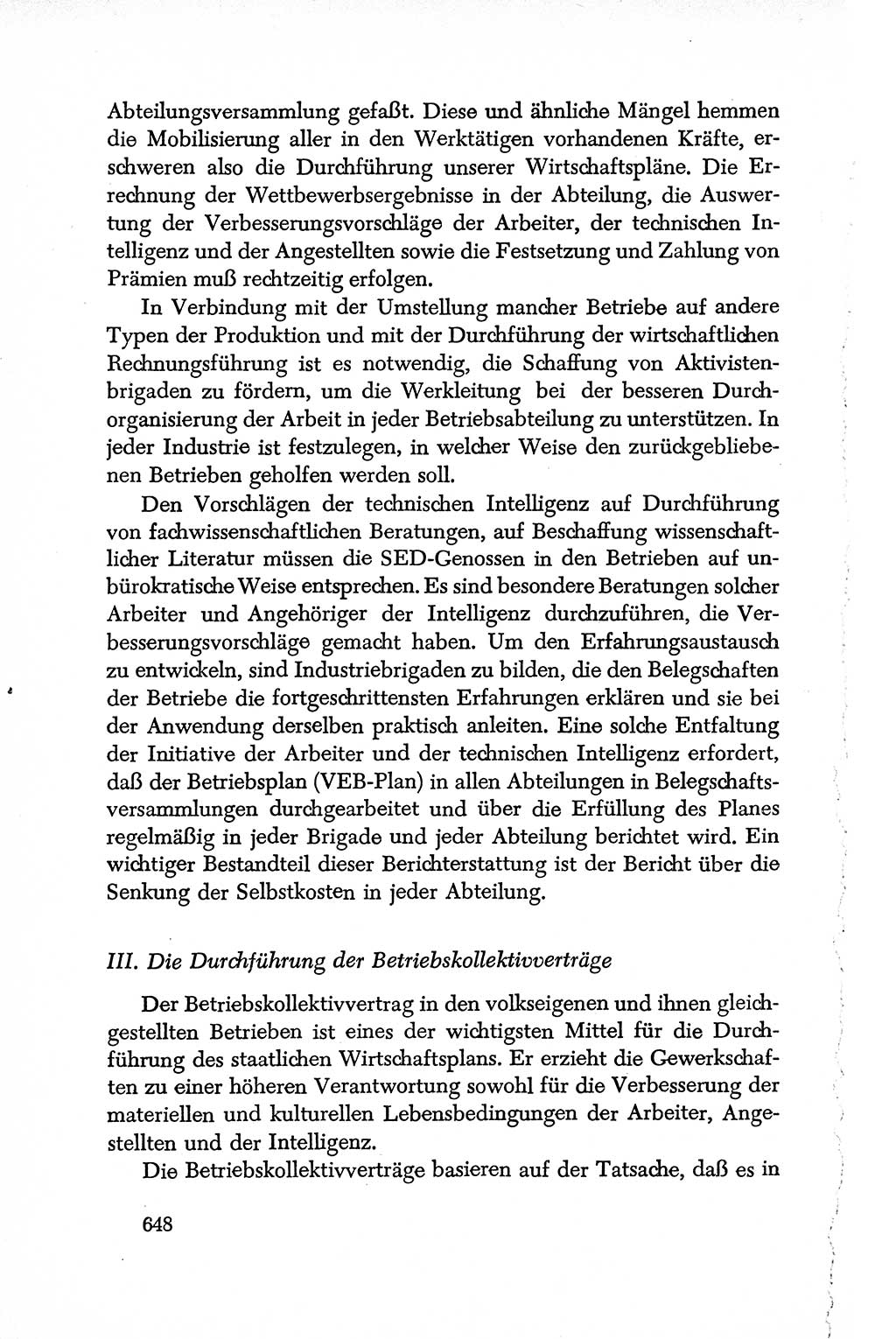Dokumente der Sozialistischen Einheitspartei Deutschlands (SED) [Deutsche Demokratische Republik (DDR)] 1950-1952, Seite 648 (Dok. SED DDR 1950-1952, S. 648)