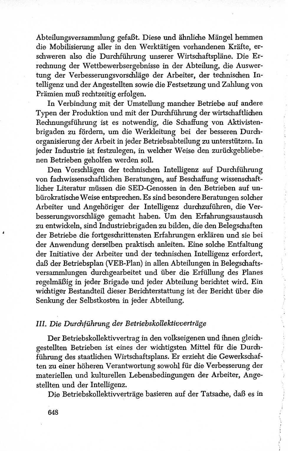 Dokumente der Sozialistischen Einheitspartei Deutschlands (SED) [Deutsche Demokratische Republik (DDR)] 1950-1952, Seite 648 (Dok. SED DDR 1950-1952, S. 648)