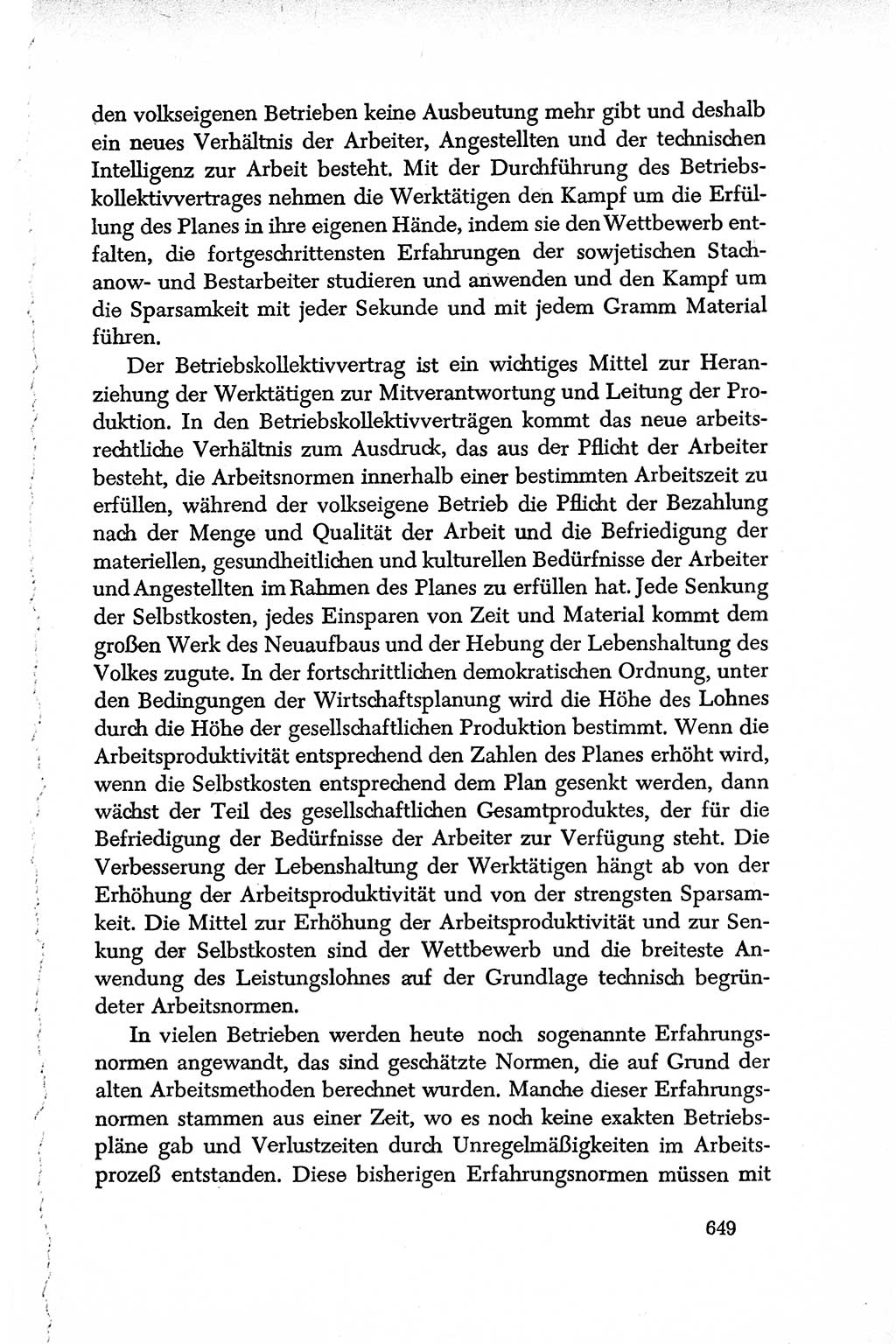 Dokumente der Sozialistischen Einheitspartei Deutschlands (SED) [Deutsche Demokratische Republik (DDR)] 1950-1952, Seite 649 (Dok. SED DDR 1950-1952, S. 649)