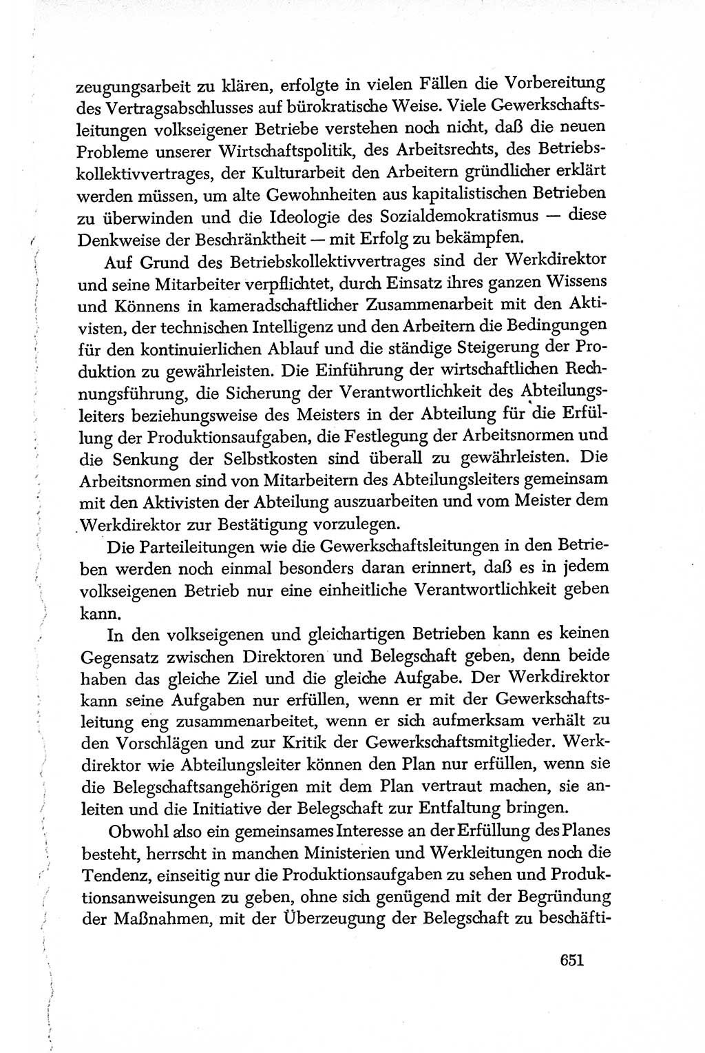 Dokumente der Sozialistischen Einheitspartei Deutschlands (SED) [Deutsche Demokratische Republik (DDR)] 1950-1952, Seite 651 (Dok. SED DDR 1950-1952, S. 651)