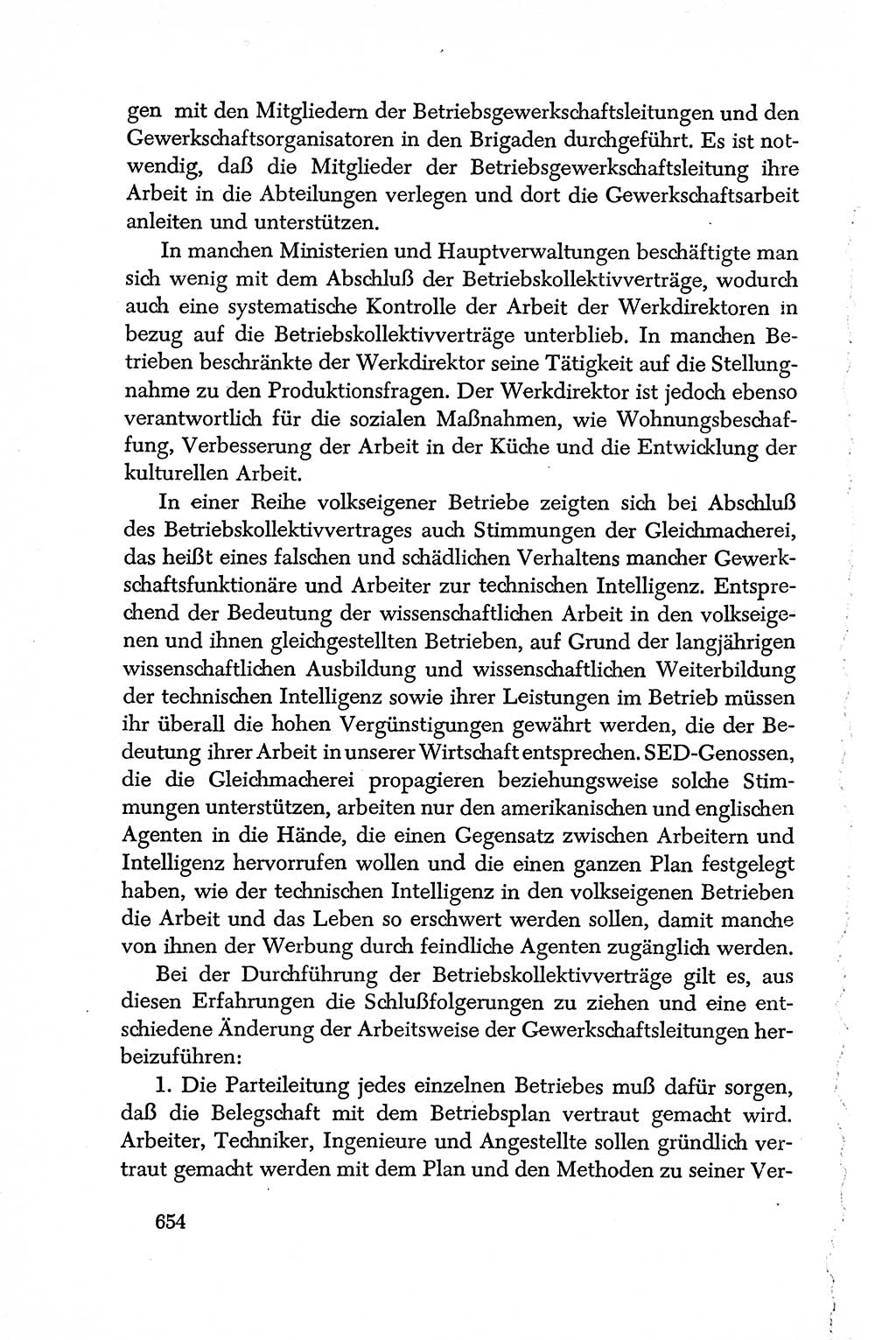 Dokumente der Sozialistischen Einheitspartei Deutschlands (SED) [Deutsche Demokratische Republik (DDR)] 1950-1952, Seite 654 (Dok. SED DDR 1950-1952, S. 654)