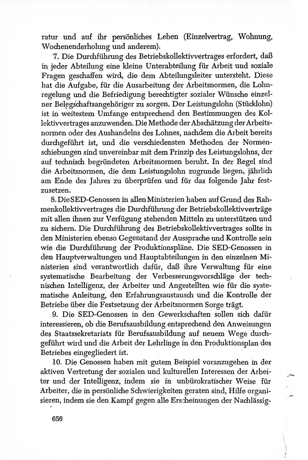 Dokumente der Sozialistischen Einheitspartei Deutschlands (SED) [Deutsche Demokratische Republik (DDR)] 1950-1952, Seite 656 (Dok. SED DDR 1950-1952, S. 656)