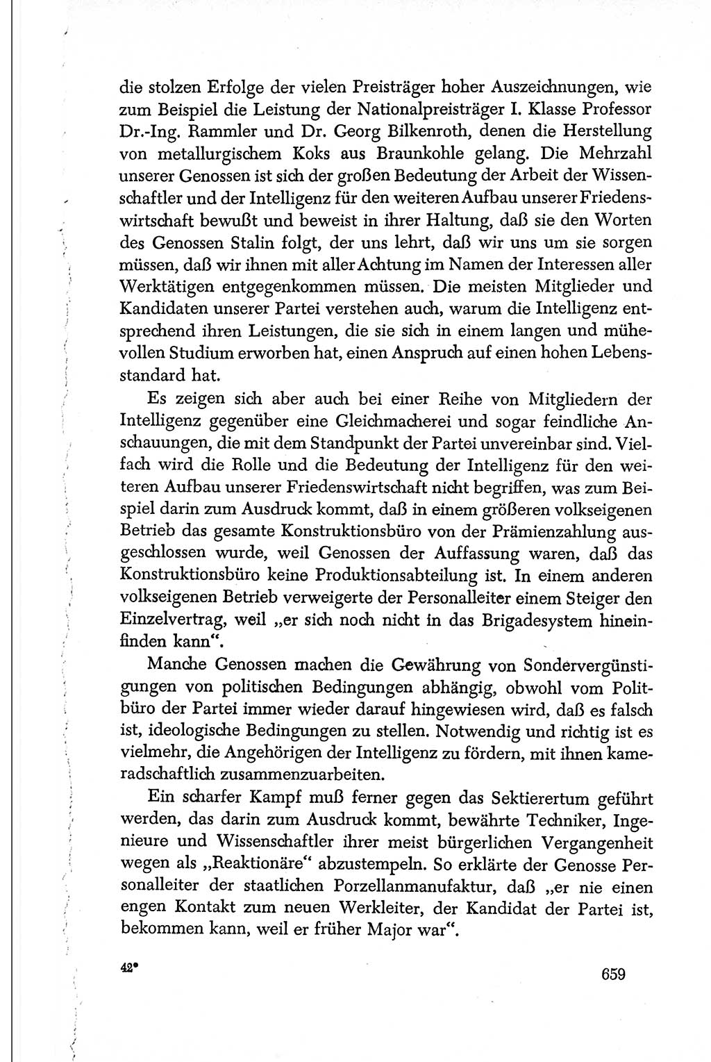 Dokumente der Sozialistischen Einheitspartei Deutschlands (SED) [Deutsche Demokratische Republik (DDR)] 1950-1952, Seite 659 (Dok. SED DDR 1950-1952, S. 659)