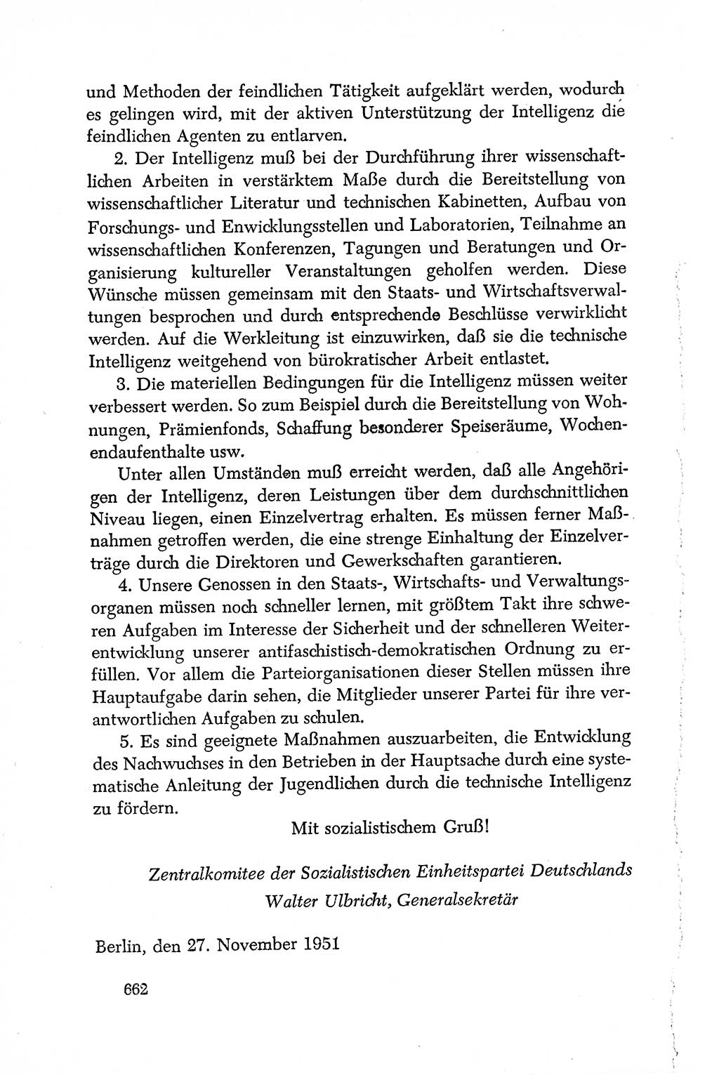 Dokumente der Sozialistischen Einheitspartei Deutschlands (SED) [Deutsche Demokratische Republik (DDR)] 1950-1952, Seite 662 (Dok. SED DDR 1950-1952, S. 662)