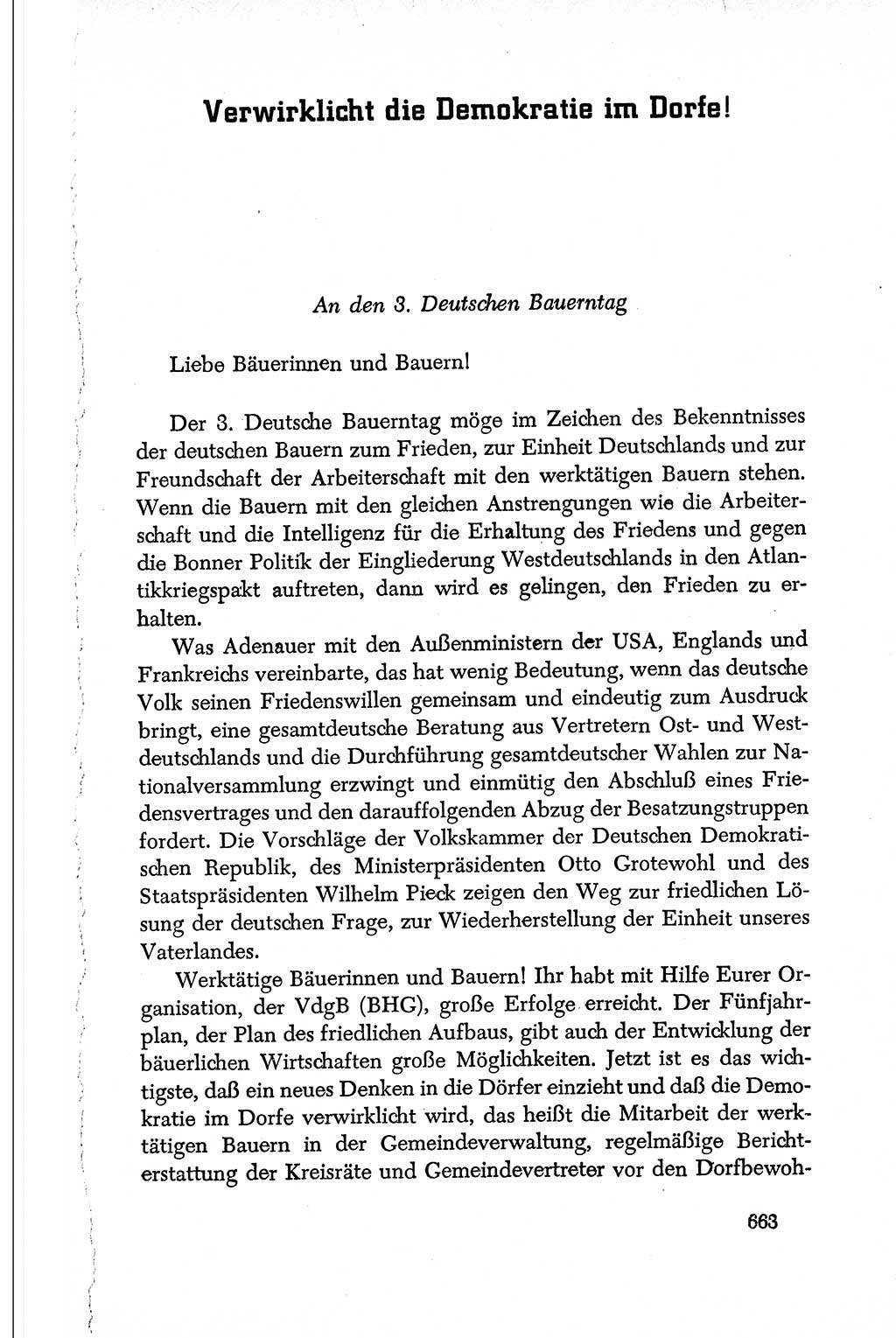 Dokumente der Sozialistischen Einheitspartei Deutschlands (SED) [Deutsche Demokratische Republik (DDR)] 1950-1952, Seite 663 (Dok. SED DDR 1950-1952, S. 663)
