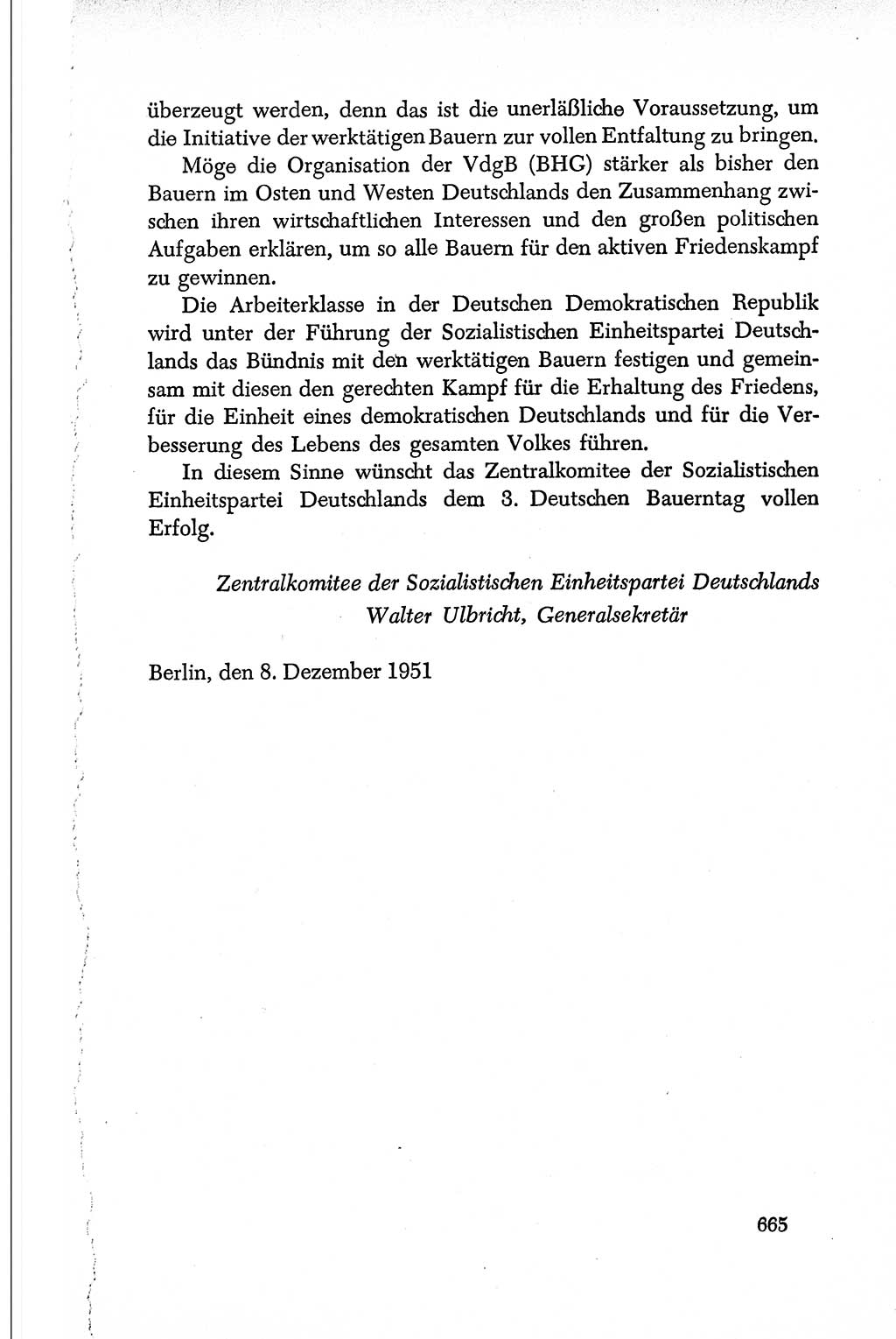 Dokumente der Sozialistischen Einheitspartei Deutschlands (SED) [Deutsche Demokratische Republik (DDR)] 1950-1952, Seite 665 (Dok. SED DDR 1950-1952, S. 665)