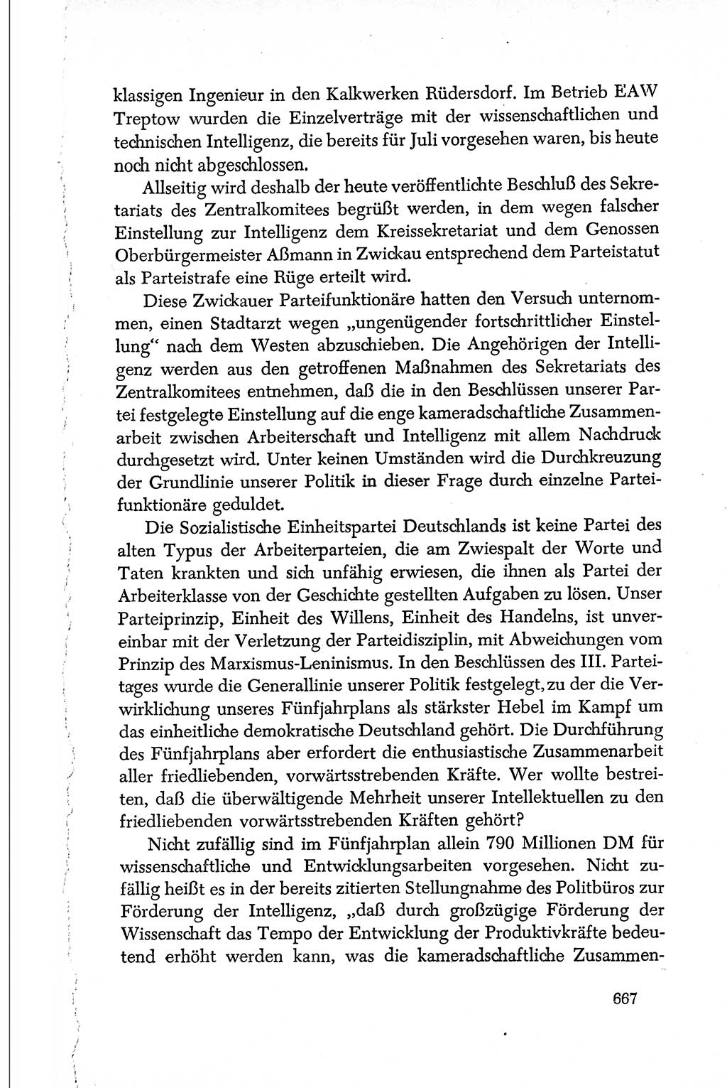 Dokumente der Sozialistischen Einheitspartei Deutschlands (SED) [Deutsche Demokratische Republik (DDR)] 1950-1952, Seite 667 (Dok. SED DDR 1950-1952, S. 667)