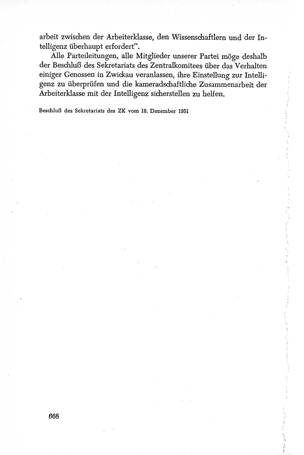 Dokumente der Sozialistischen Einheitspartei Deutschlands (SED) [Deutsche Demokratische Republik (DDR)] 1950-1952, Seite 668 (Dok. SED DDR 1950-1952, S. 668)