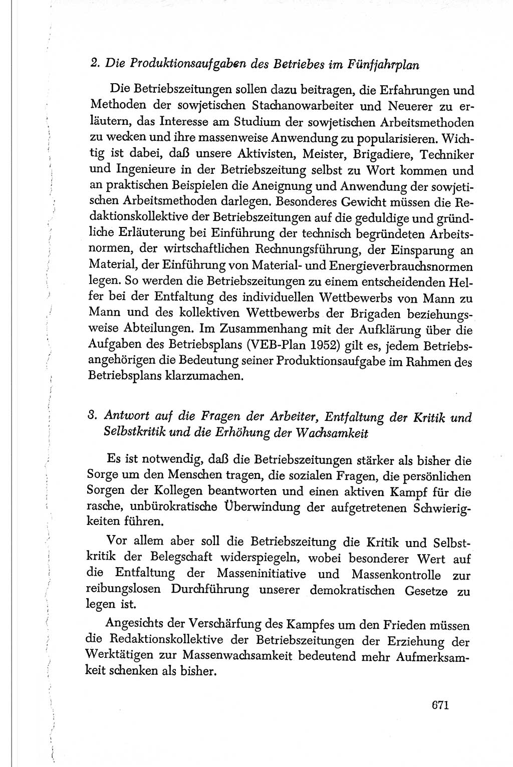Dokumente der Sozialistischen Einheitspartei Deutschlands (SED) [Deutsche Demokratische Republik (DDR)] 1950-1952, Seite 671 (Dok. SED DDR 1950-1952, S. 671)