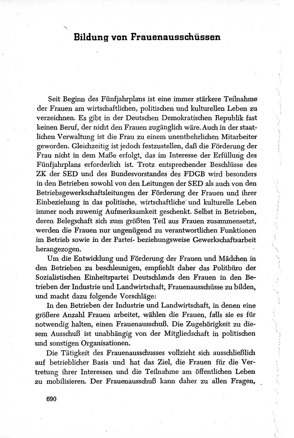 Dokumente der Sozialistischen Einheitspartei Deutschlands (SED) [Deutsche Demokratische Republik (DDR)] 1950-1952, Seite 690 (Dok. SED DDR 1950-1952, S. 690)