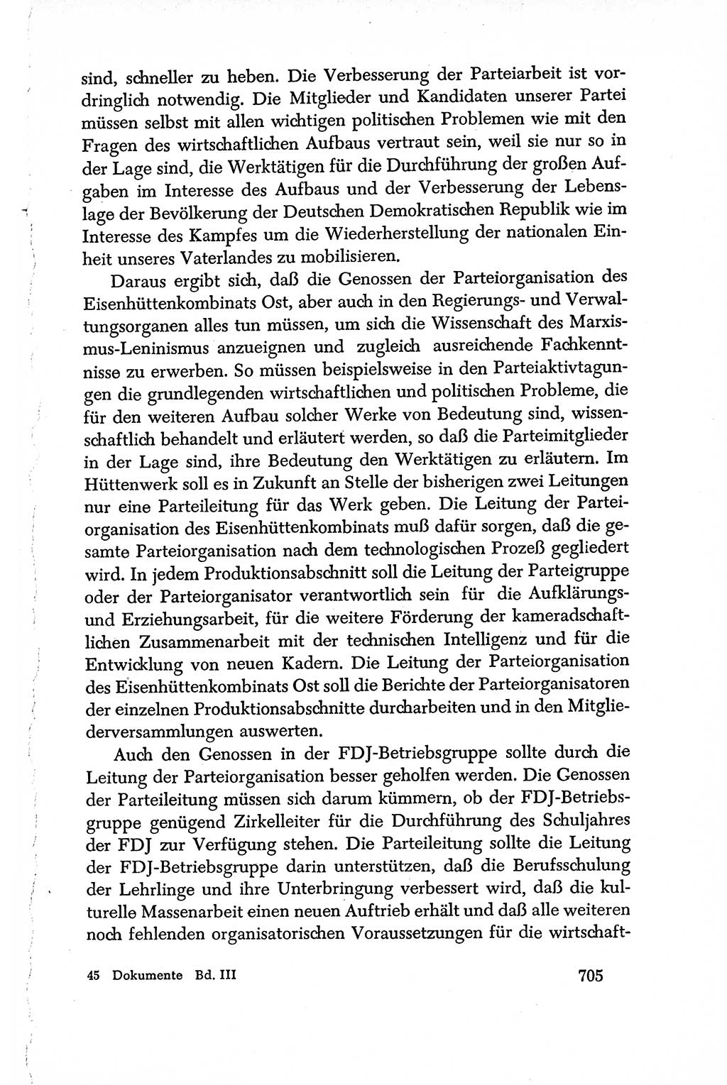Dokumente der Sozialistischen Einheitspartei Deutschlands (SED) [Deutsche Demokratische Republik (DDR)] 1950-1952, Seite 705 (Dok. SED DDR 1950-1952, S. 705)