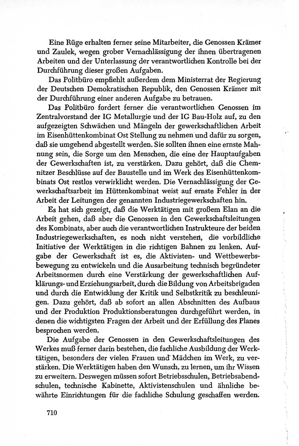 Dokumente der Sozialistischen Einheitspartei Deutschlands (SED) [Deutsche Demokratische Republik (DDR)] 1950-1952, Seite 710 (Dok. SED DDR 1950-1952, S. 710)