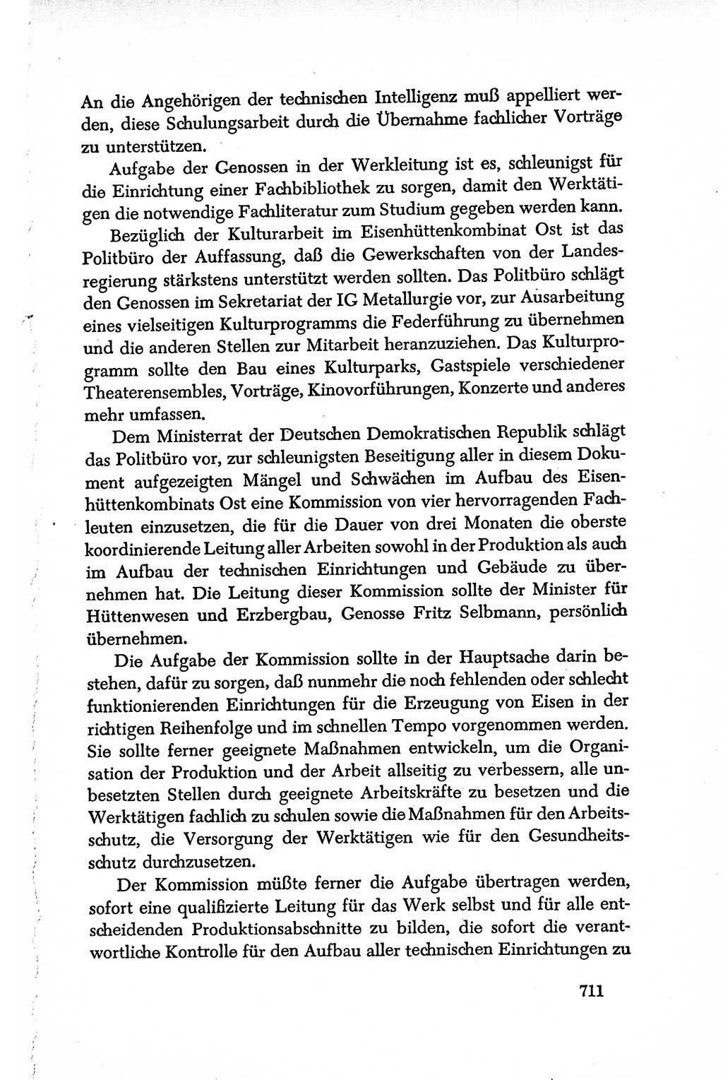 Dokumente der Sozialistischen Einheitspartei Deutschlands (SED) [Deutsche Demokratische Republik (DDR)] 1950-1952, Seite 711 (Dok. SED DDR 1950-1952, S. 711)