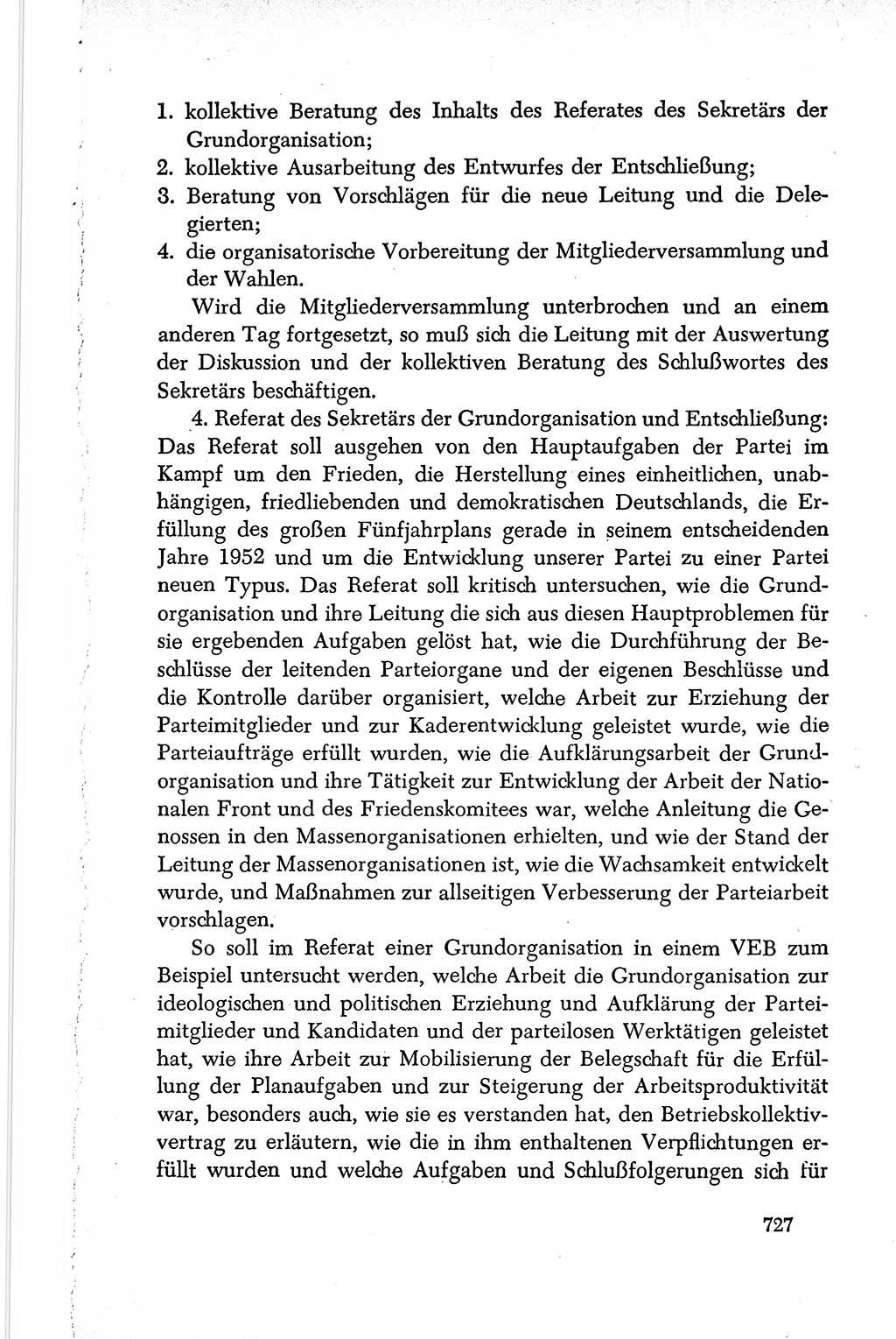 Dokumente der Sozialistischen Einheitspartei Deutschlands (SED) [Deutsche Demokratische Republik (DDR)] 1950-1952, Seite 727 (Dok. SED DDR 1950-1952, S. 727)