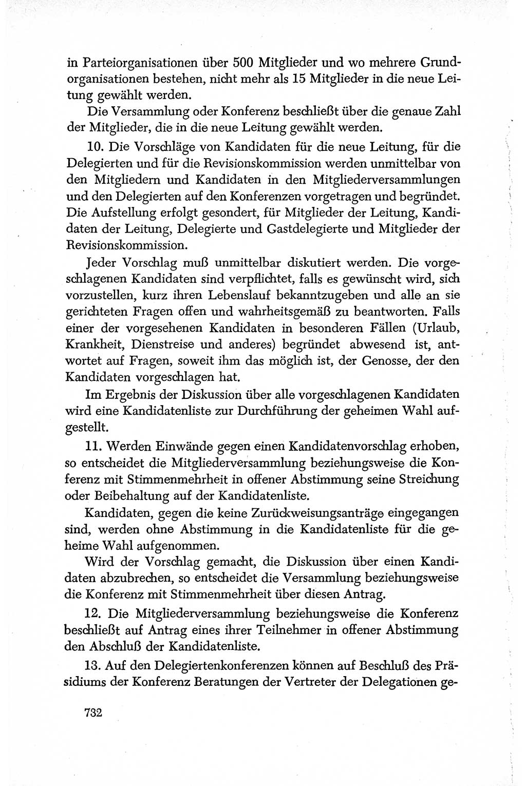 Dokumente der Sozialistischen Einheitspartei Deutschlands (SED) [Deutsche Demokratische Republik (DDR)] 1950-1952, Seite 732 (Dok. SED DDR 1950-1952, S. 732)