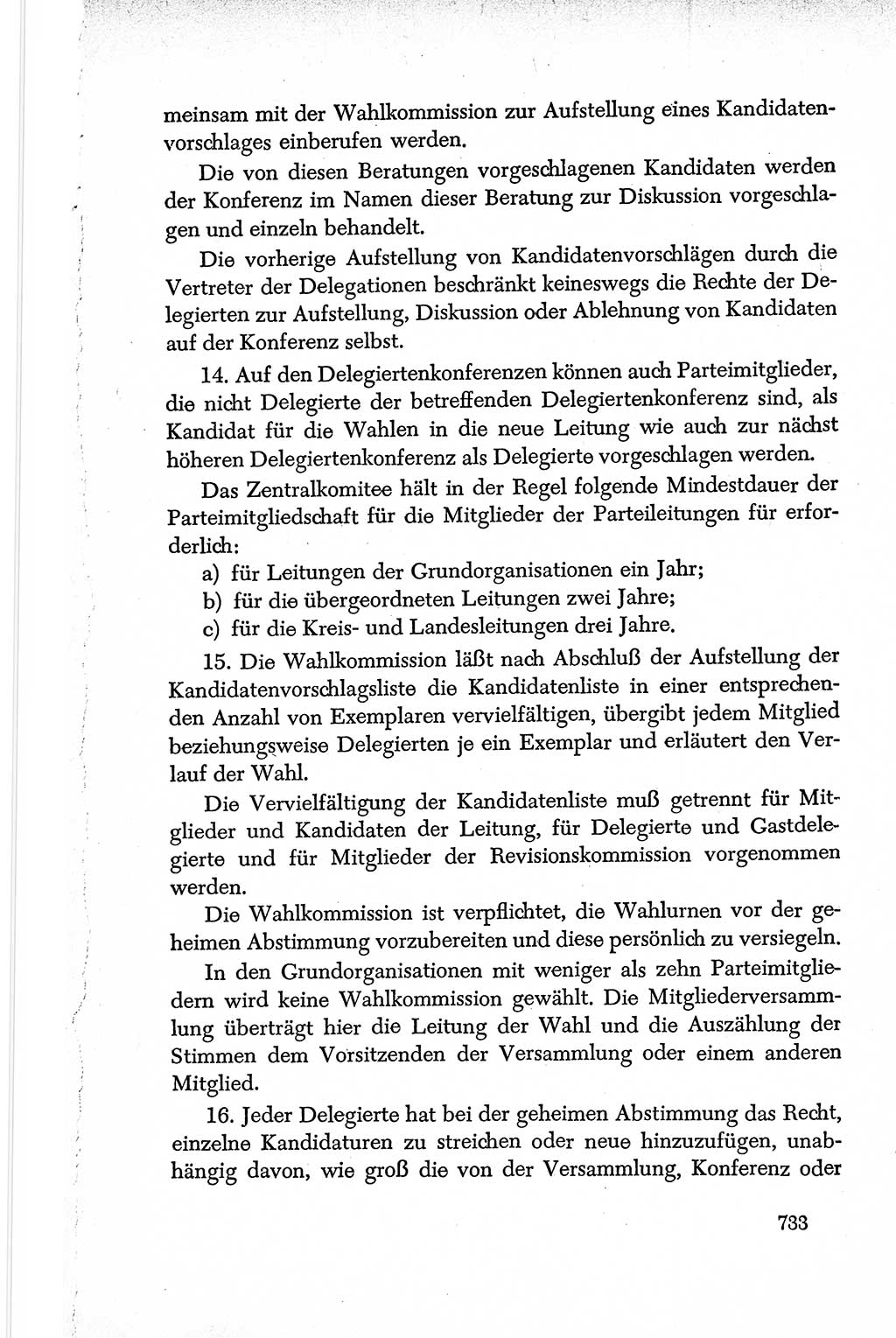 Dokumente der Sozialistischen Einheitspartei Deutschlands (SED) [Deutsche Demokratische Republik (DDR)] 1950-1952, Seite 733 (Dok. SED DDR 1950-1952, S. 733)
