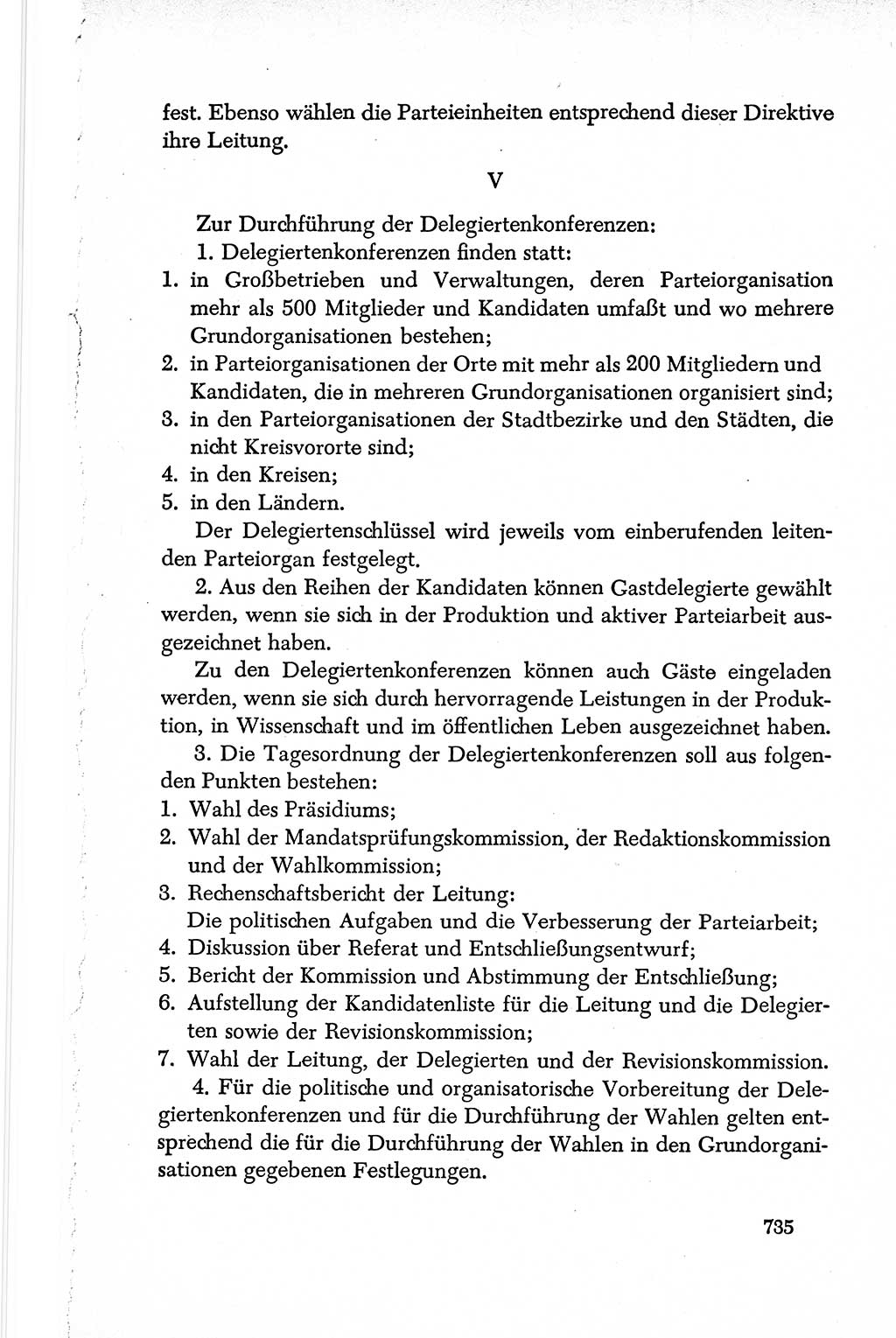 Dokumente der Sozialistischen Einheitspartei Deutschlands (SED) [Deutsche Demokratische Republik (DDR)] 1950-1952, Seite 735 (Dok. SED DDR 1950-1952, S. 735)