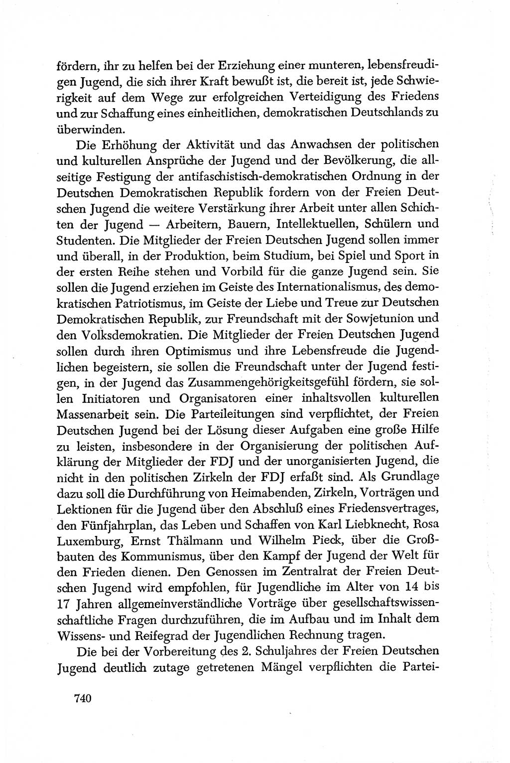 Dokumente der Sozialistischen Einheitspartei Deutschlands (SED) [Deutsche Demokratische Republik (DDR)] 1950-1952, Seite 740 (Dok. SED DDR 1950-1952, S. 740)