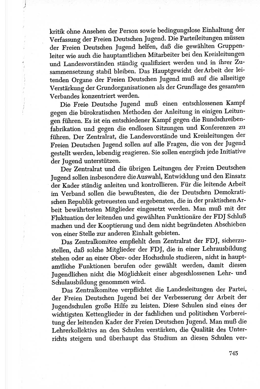 Dokumente der Sozialistischen Einheitspartei Deutschlands (SED) [Deutsche Demokratische Republik (DDR)] 1950-1952, Seite 745 (Dok. SED DDR 1950-1952, S. 745)