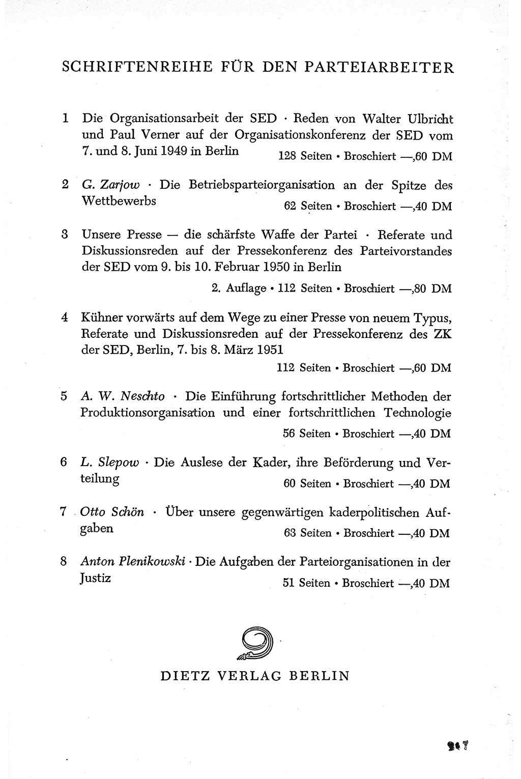Dokumente der Sozialistischen Einheitspartei Deutschlands (SED) [Deutsche Demokratische Republik (DDR)] 1950-1952, Seite 768 (Dok. SED DDR 1950-1952, S. 768)