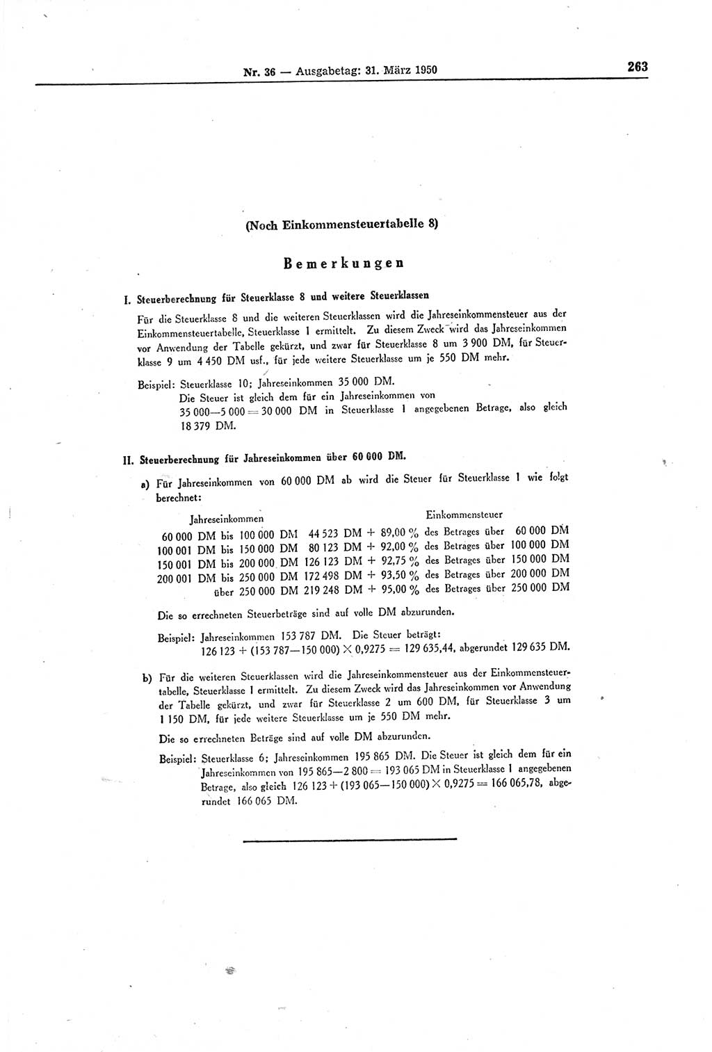 Gesetzblatt (GBl.) der Deutschen Demokratischen Republik (DDR) 1950, Seite 263 (GBl. DDR 1950, S. 263)