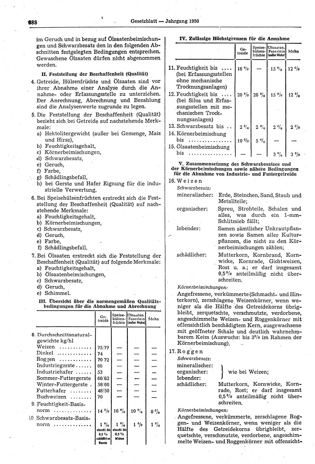 Gesetzblatt (GBl.) der Deutschen Demokratischen Republik (DDR) 1950, Seite 688 (GBl. DDR 1950, S. 688)