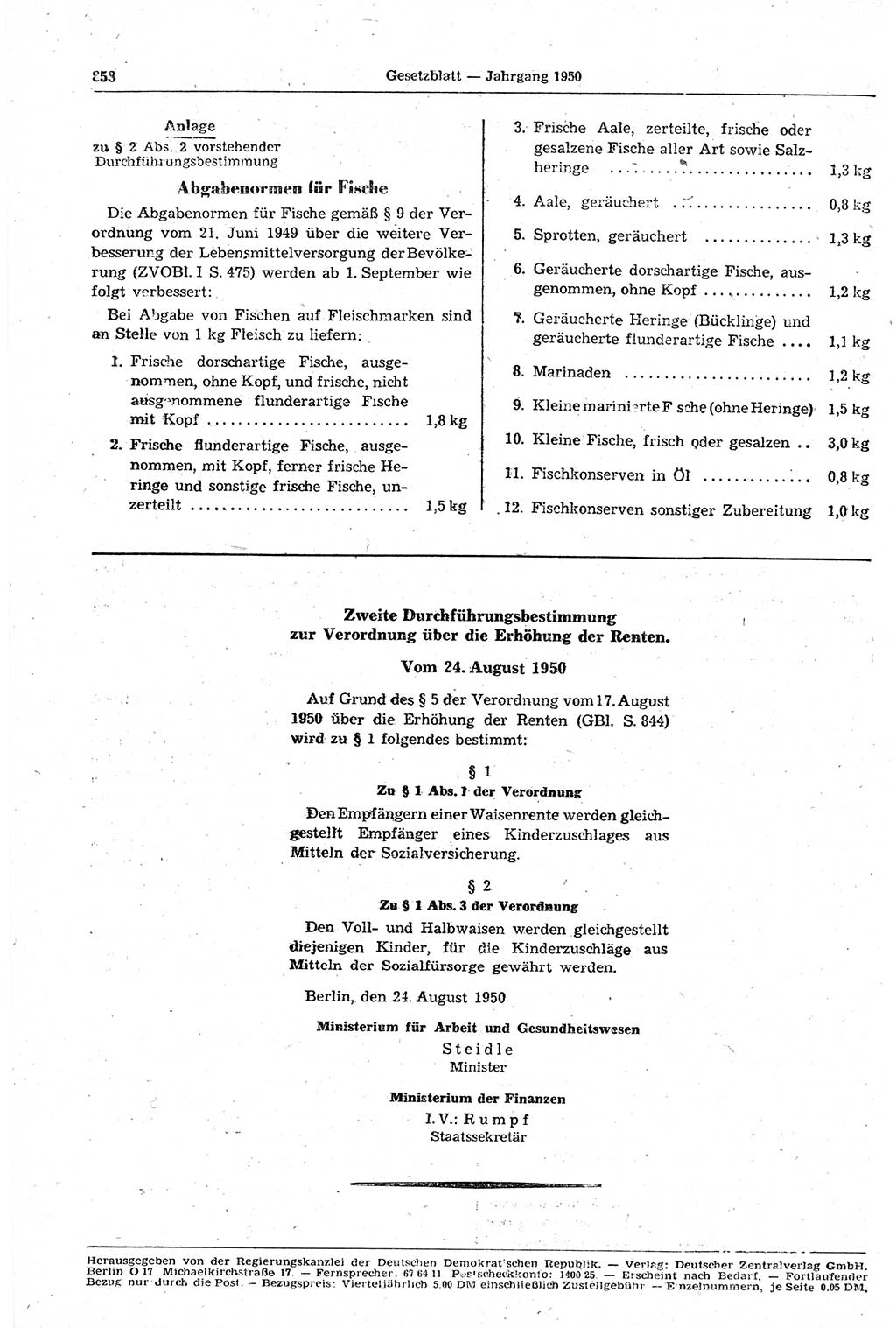 Gesetzblatt (GBl.) der Deutschen Demokratischen Republik (DDR) 1950, Seite 858 (GBl. DDR 1950, S. 858)
