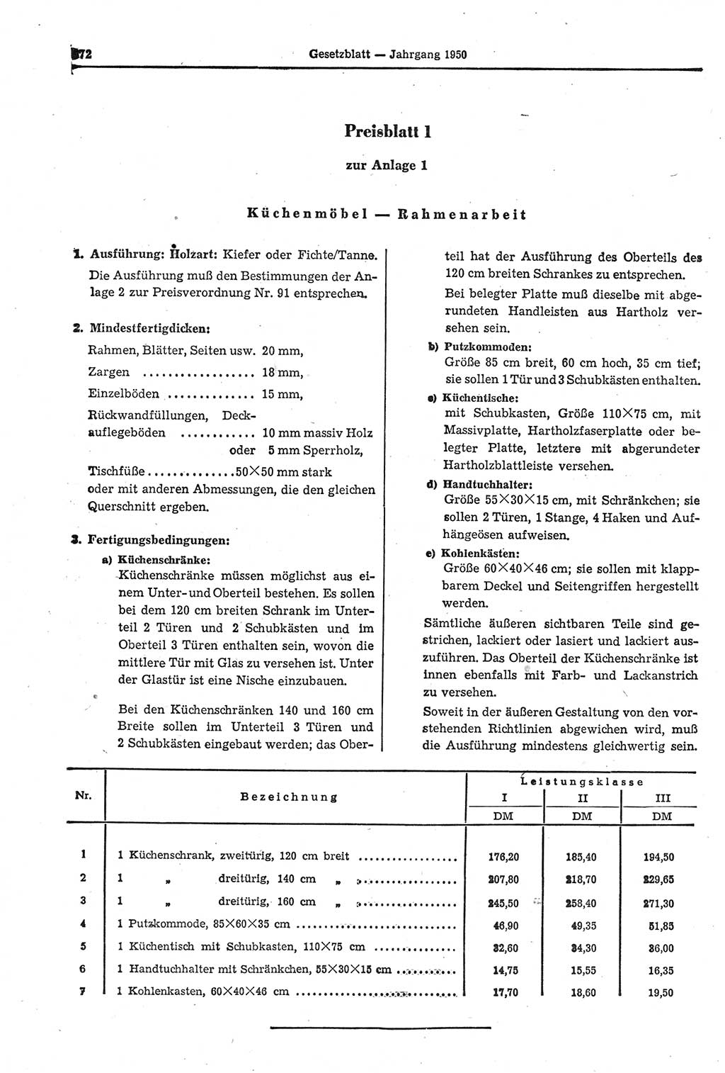 Gesetzblatt (GBl.) der Deutschen Demokratischen Republik (DDR) 1950, Seite 872 (GBl. DDR 1950, S. 872)