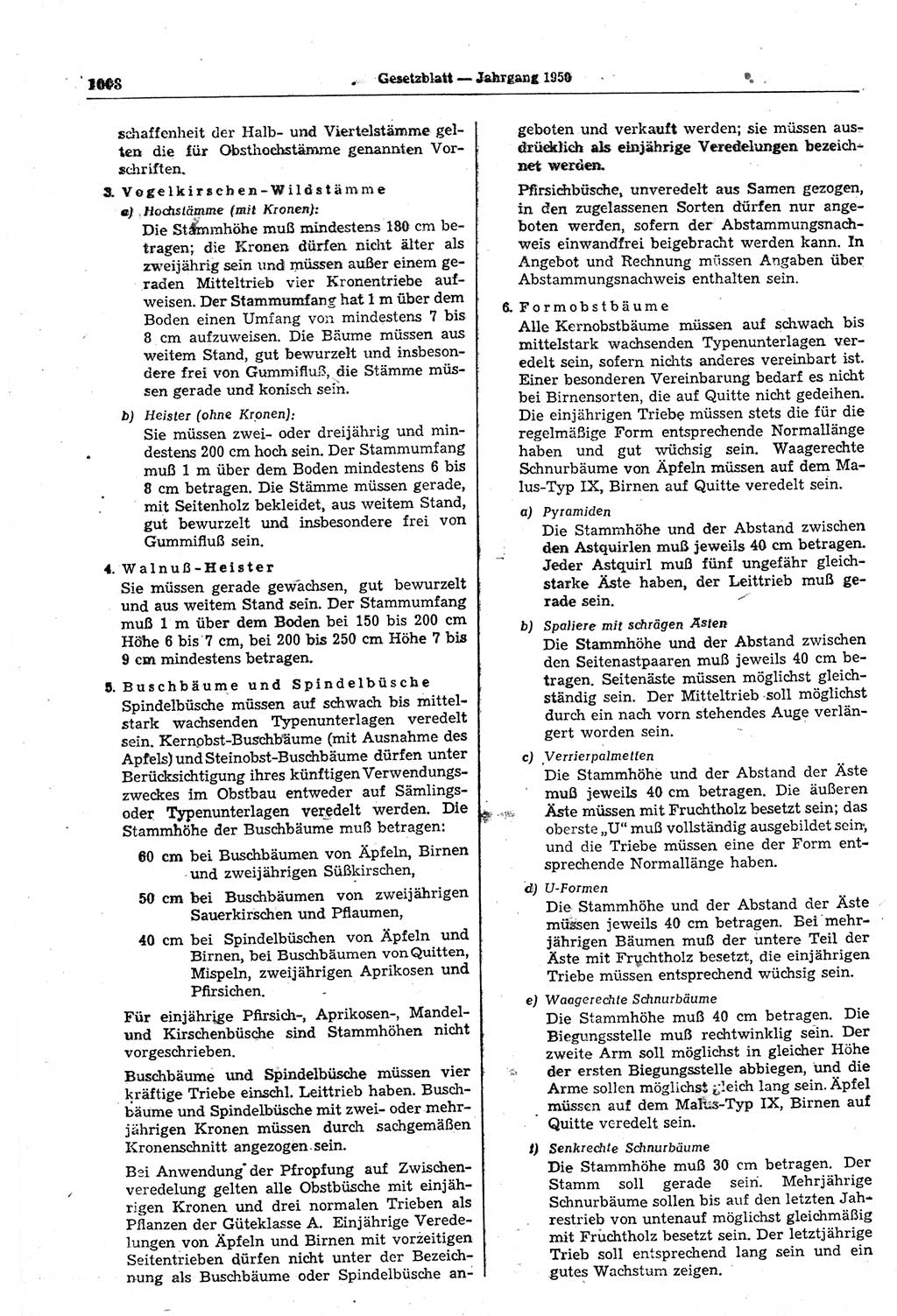 Gesetzblatt (GBl.) der Deutschen Demokratischen Republik (DDR) 1950, Seite 1008 (GBl. DDR 1950, S. 1008)