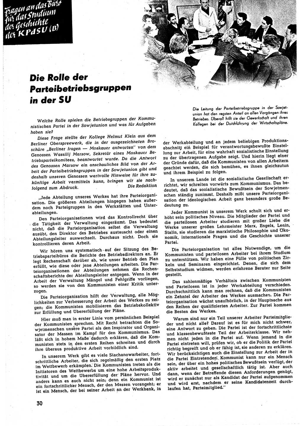 Neuer Weg (NW), Halbmonatsschrift für aktuelle Fragen der Arbeiterbewegung [Zentralkomitee (ZK) Sozialistische Einheitspartei Deutschlands (SED)], 5. Jahrgang [Deutsche Demokratische Republik (DDR)] 1950, Heft 1/30 (NW ZK SED DDR 1950, H. 1/30)