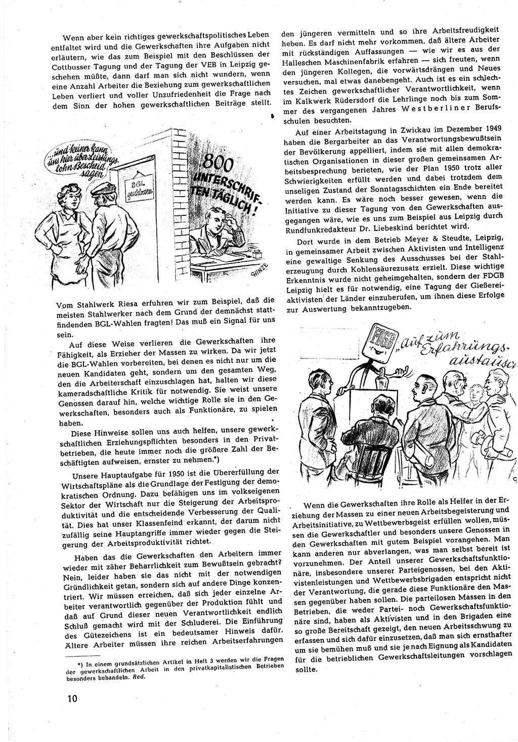 Neuer Weg (NW), Halbmonatsschrift für aktuelle Fragen der Arbeiterbewegung [Zentralkomitee (ZK) Sozialistische Einheitspartei Deutschlands (SED)], 5. Jahrgang [Deutsche Demokratische Republik (DDR)] 1950, Heft 2/10 (NW ZK SED DDR 1950, H. 2/10)
