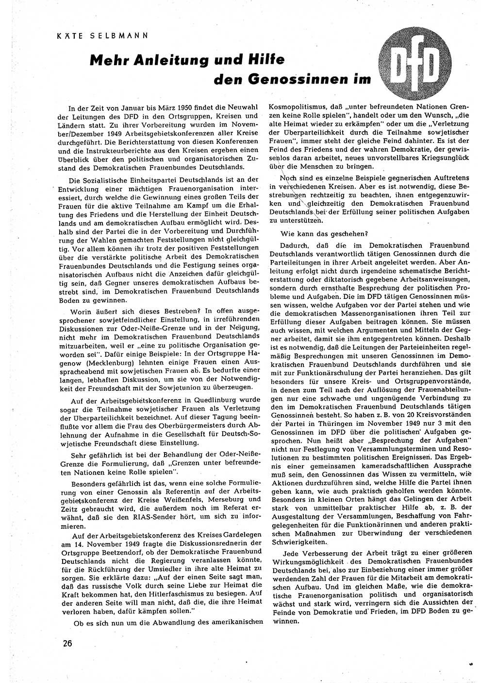 Neuer Weg (NW), Halbmonatsschrift für aktuelle Fragen der Arbeiterbewegung [Zentralkomitee (ZK) Sozialistische Einheitspartei Deutschlands (SED)], 5. Jahrgang [Deutsche Demokratische Republik (DDR)] 1950, Heft 2/26 (NW ZK SED DDR 1950, H. 2/26)
