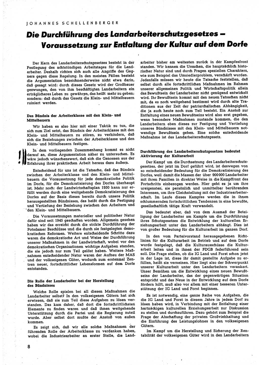 Neuer Weg (NW), Halbmonatsschrift für aktuelle Fragen der Arbeiterbewegung [Zentralkomitee (ZK) Sozialistische Einheitspartei Deutschlands (SED)], 5. Jahrgang [Deutsche Demokratische Republik (DDR)] 1950, Heft 4/8 (NW ZK SED DDR 1950, H. 4/8)