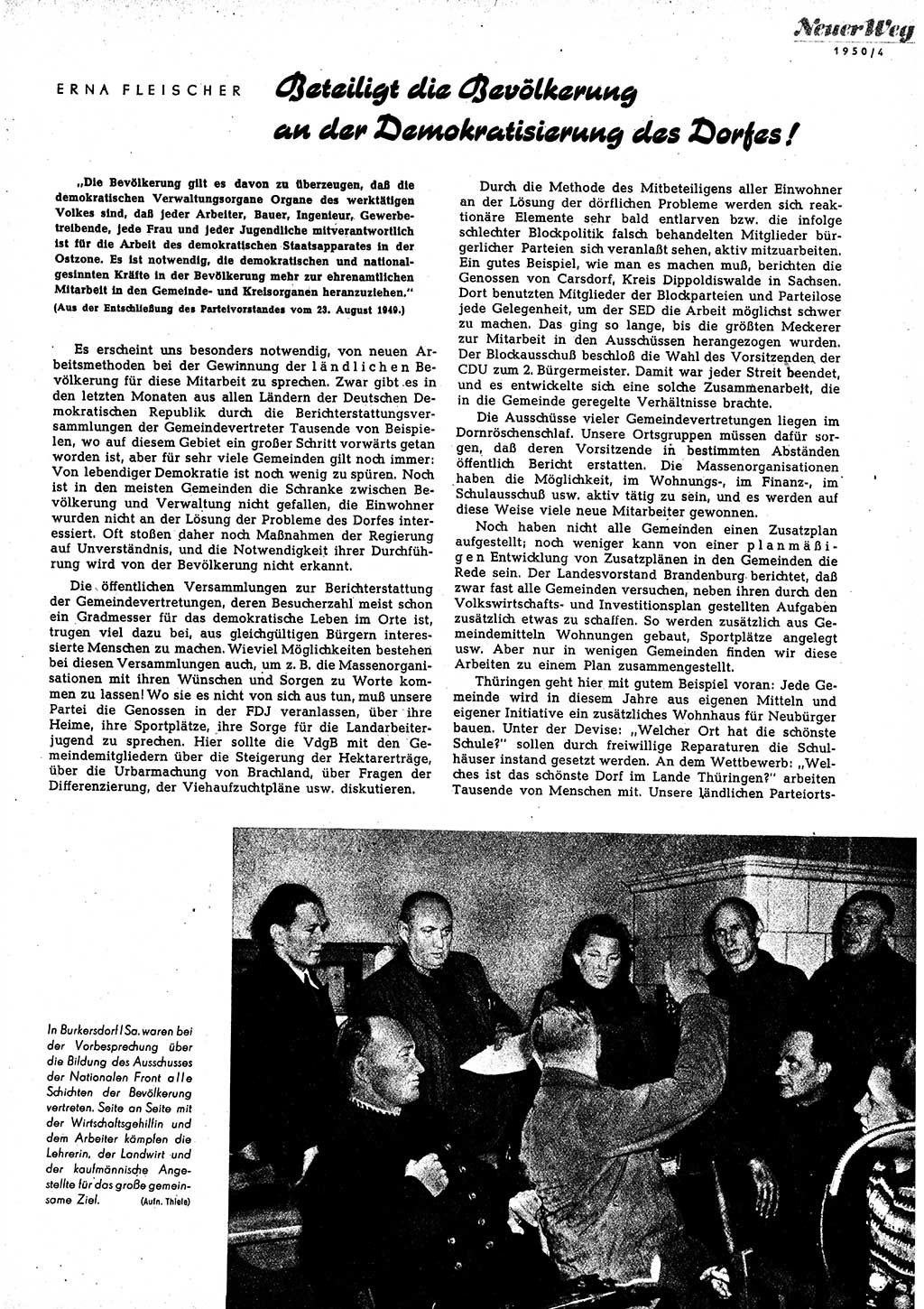 Neuer Weg (NW), Halbmonatsschrift für aktuelle Fragen der Arbeiterbewegung [Zentralkomitee (ZK) Sozialistische Einheitspartei Deutschlands (SED)], 5. Jahrgang [Deutsche Demokratische Republik (DDR)] 1950, Heft 4/17 (NW ZK SED DDR 1950, H. 4/17)