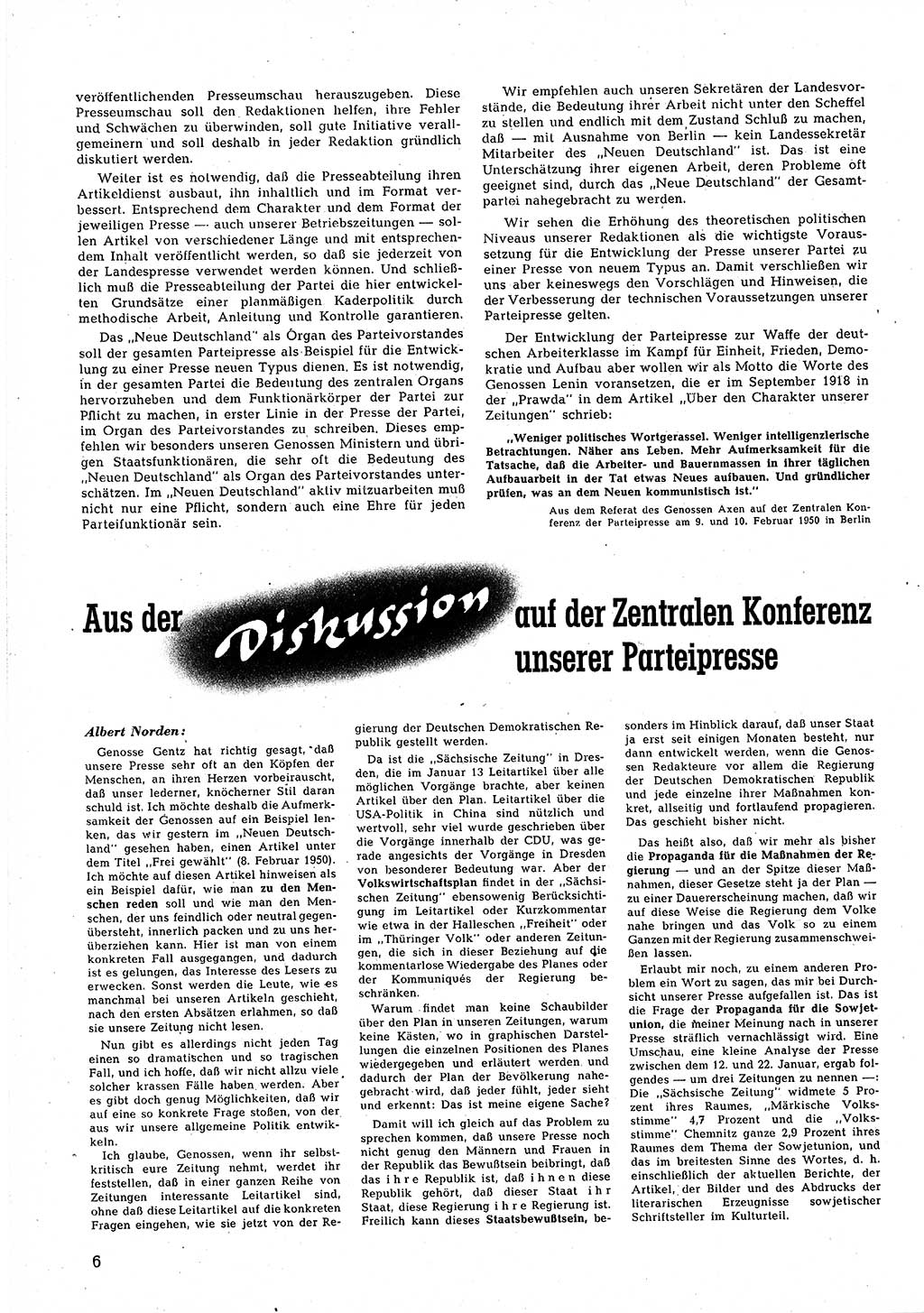 Neuer Weg (NW), Halbmonatsschrift für aktuelle Fragen der Arbeiterbewegung [Zentralkomitee (ZK) Sozialistische Einheitspartei Deutschlands (SED)], 5. Jahrgang [Deutsche Demokratische Republik (DDR)] 1950, Heft 5/6 (NW ZK SED DDR 1950, H. 5/6)